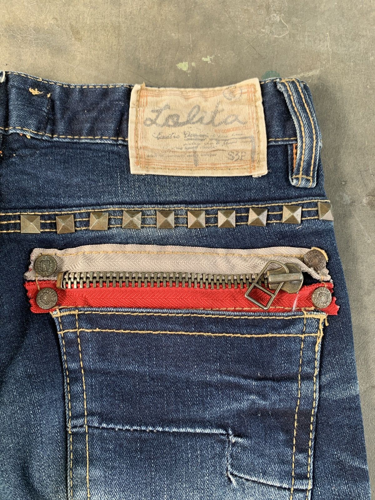 Japanese Brand Lolita whiskered fade skinny jeans vkei style Size 30" / US 8 / IT 44 - 7 Thumbnail
