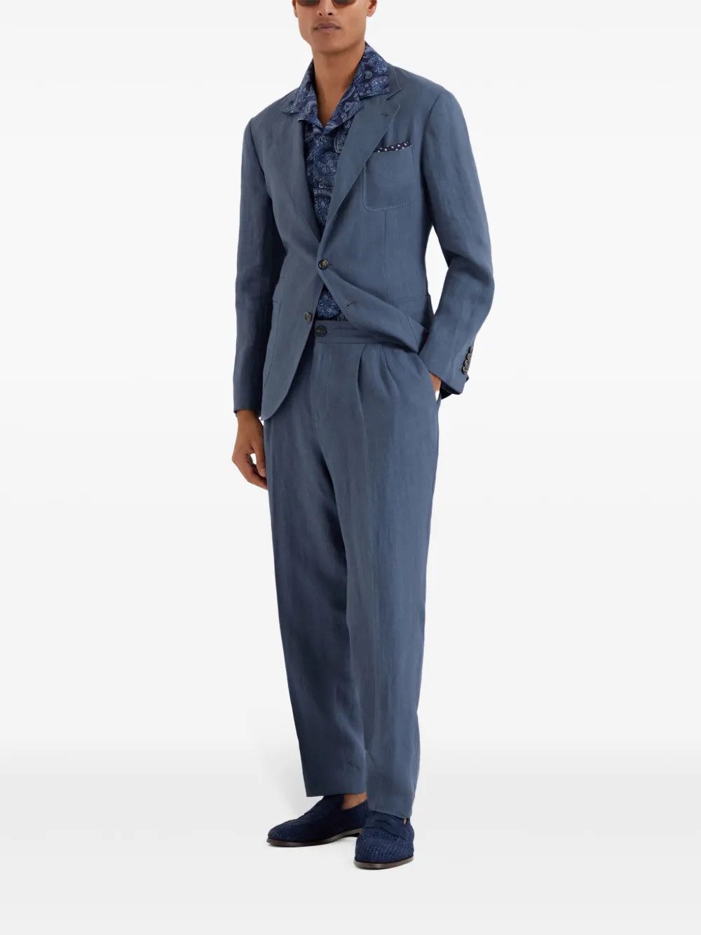 Brunello Cucinelli o1w1db10925 Pant in Dark Blue Size US 40 / EU 56 - 2 Thumbnail