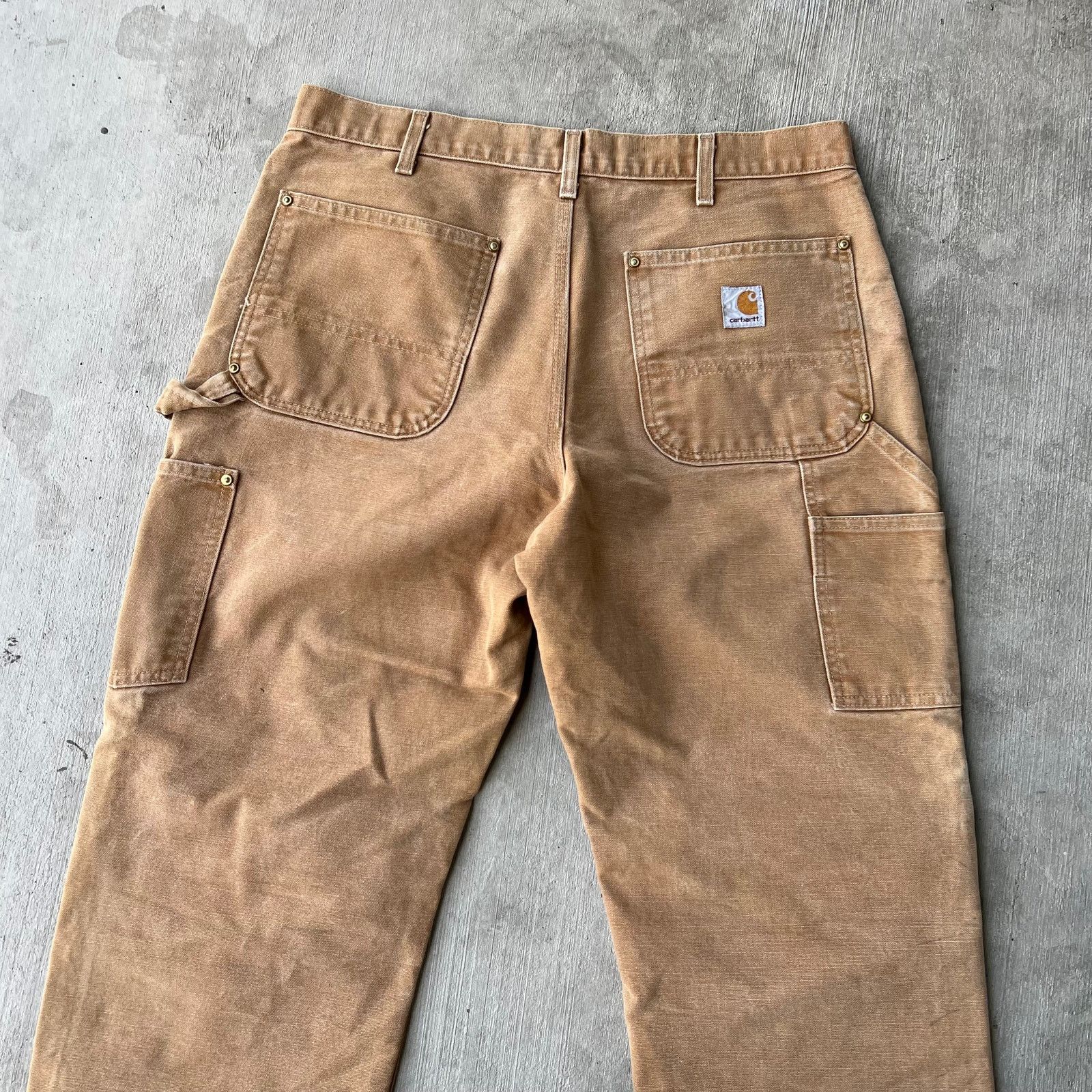 Carhartt × Vintage Carhartt brown double knee work wear carpenter pants Size US 34 / EU 50 - 6 Thumbnail