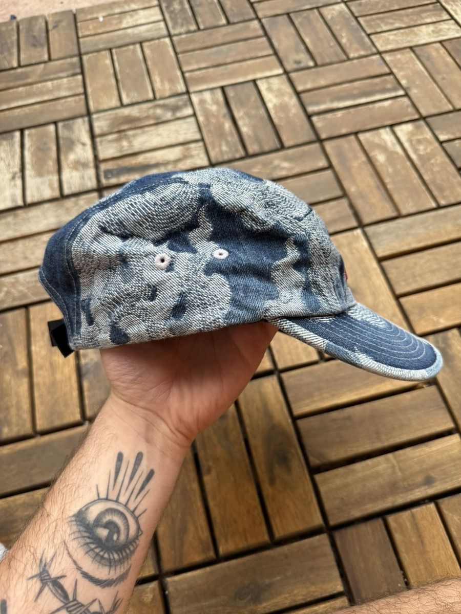 Supreme 🔥 Supreme Jacquard Flame Denim Cap – Blue (SS23) Size ONE SIZE - 3 Thumbnail