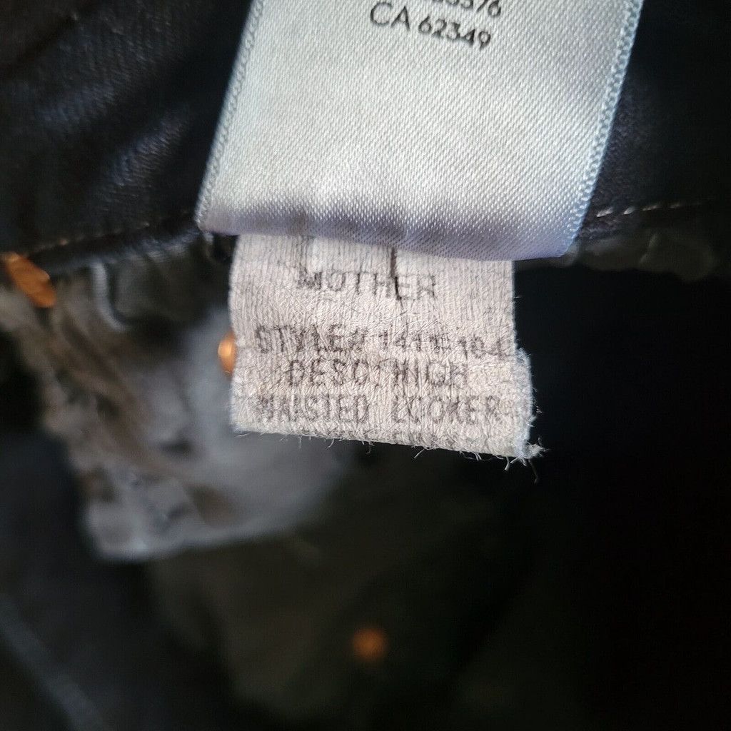 MOTHER Mother High Waisted Looker Ankle Fray Jeans. Dark Size 25. Size 25" / US 0 / IT 36 - 11 Thumbnail