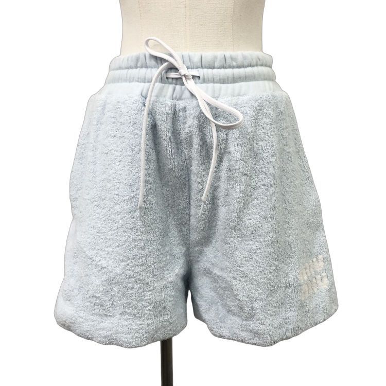 Miu Miu Miu Miu Terry Cotton Shorts Size 40 Size 27" / US 4 / IT 40 - 1 Thumbnail