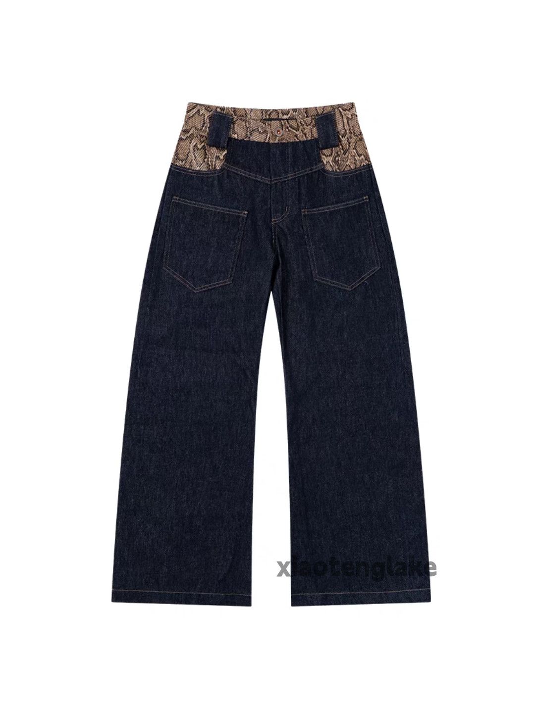 Designer × Jean × Vintage Utility skate hiphop snake pattern graphic hiphop pants Size US 30 / EU 46 - 4 Thumbnail
