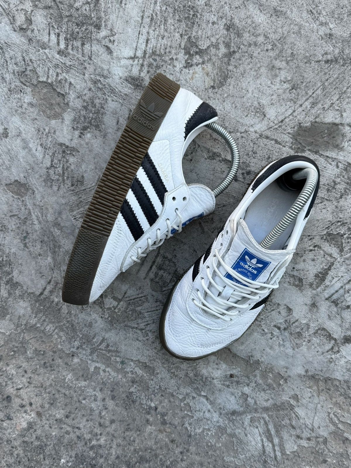 Adidas Vintage Y2K Adidas Samba Leather Hype OG Sneakers Size US 6.5 / IT 36.5 - 4 Thumbnail