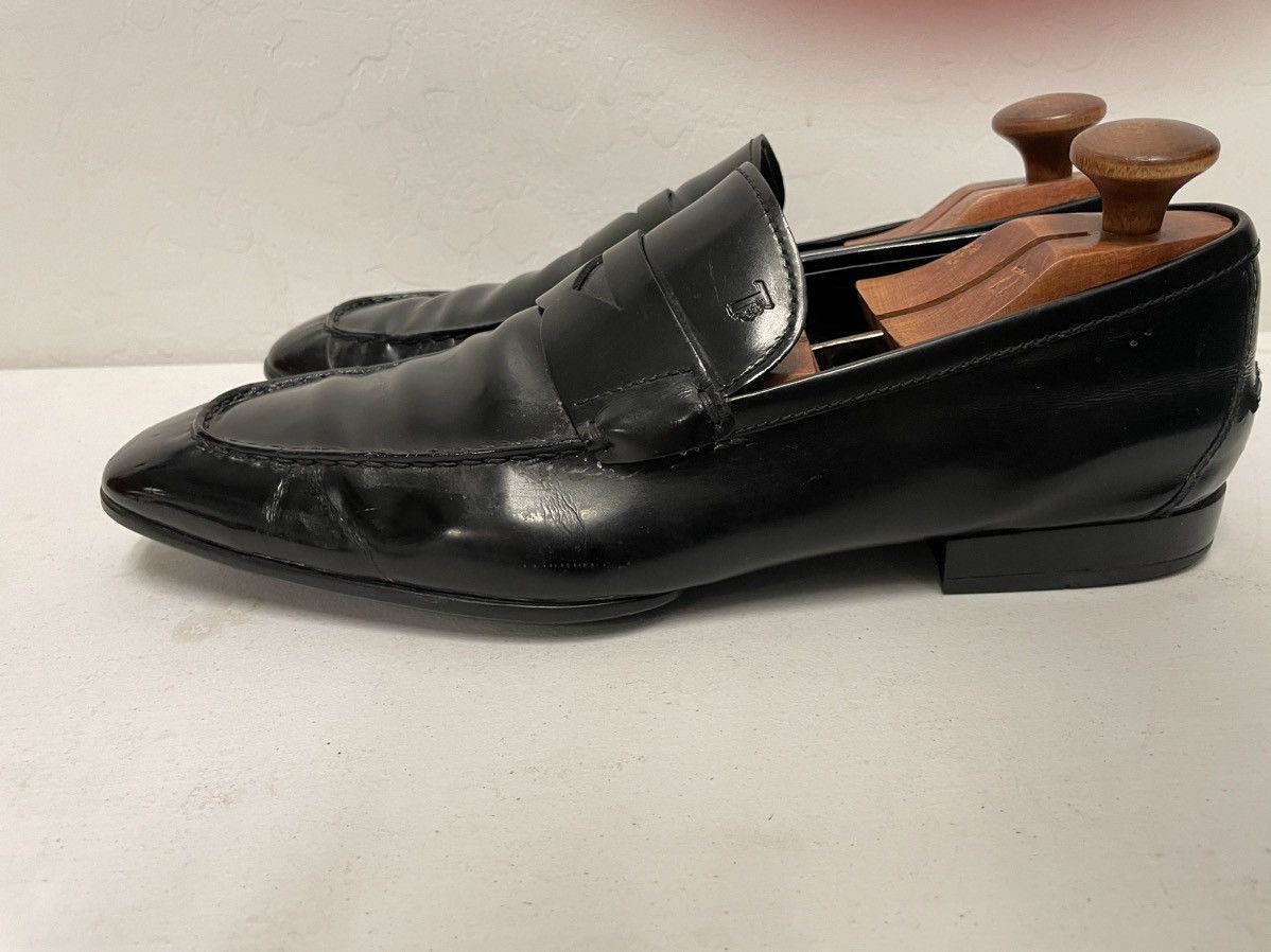 Tod's Glossy Leather Penny Loafer Size US 12.5 / EU 45-46 - 4 Thumbnail