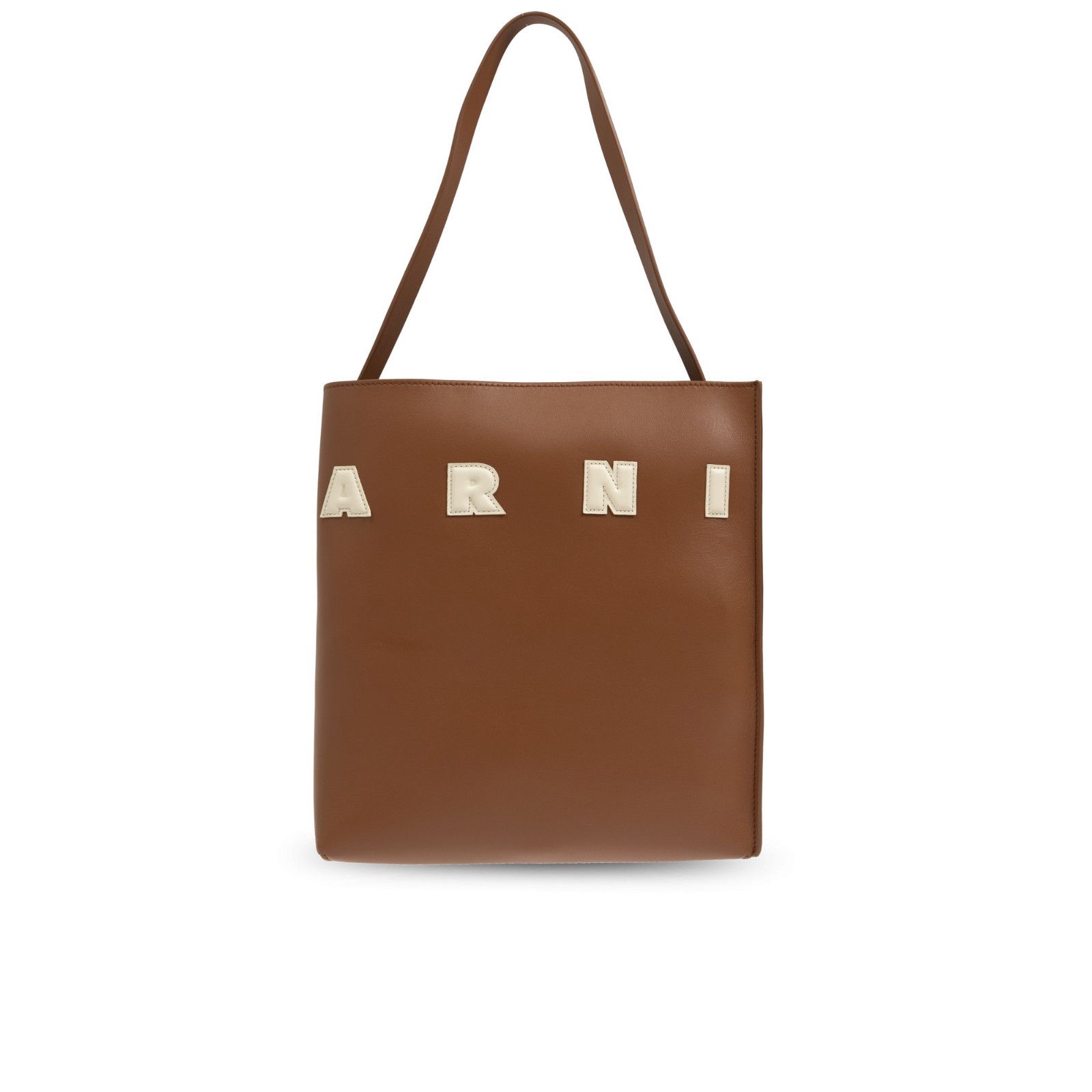 Marni MARNI Brown Leather Shoulder Bag New & Authentic Size ONE SIZE - 1 Thumbnail