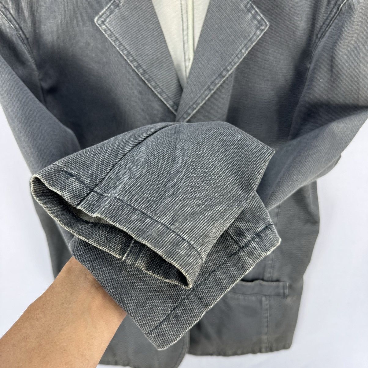 Japanese Brand N.S.T. Black Cotton Work Blazer Size US M / EU 48-50 / 2 - 9 Thumbnail