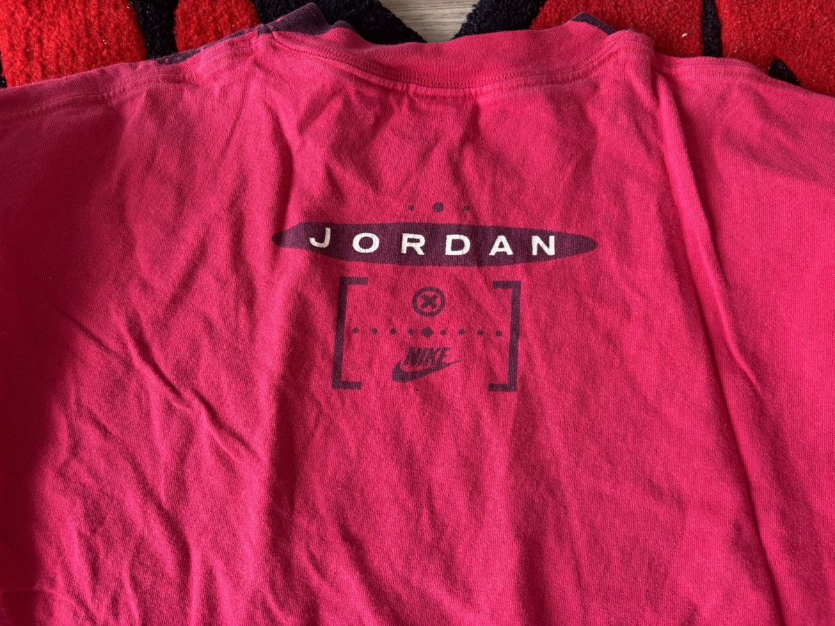 Nike × Vintage Vintage Nike x Michael Jordan Big Face Print Tee Red Medium Size US M / EU 48-50 / 2 - 3 Thumbnail