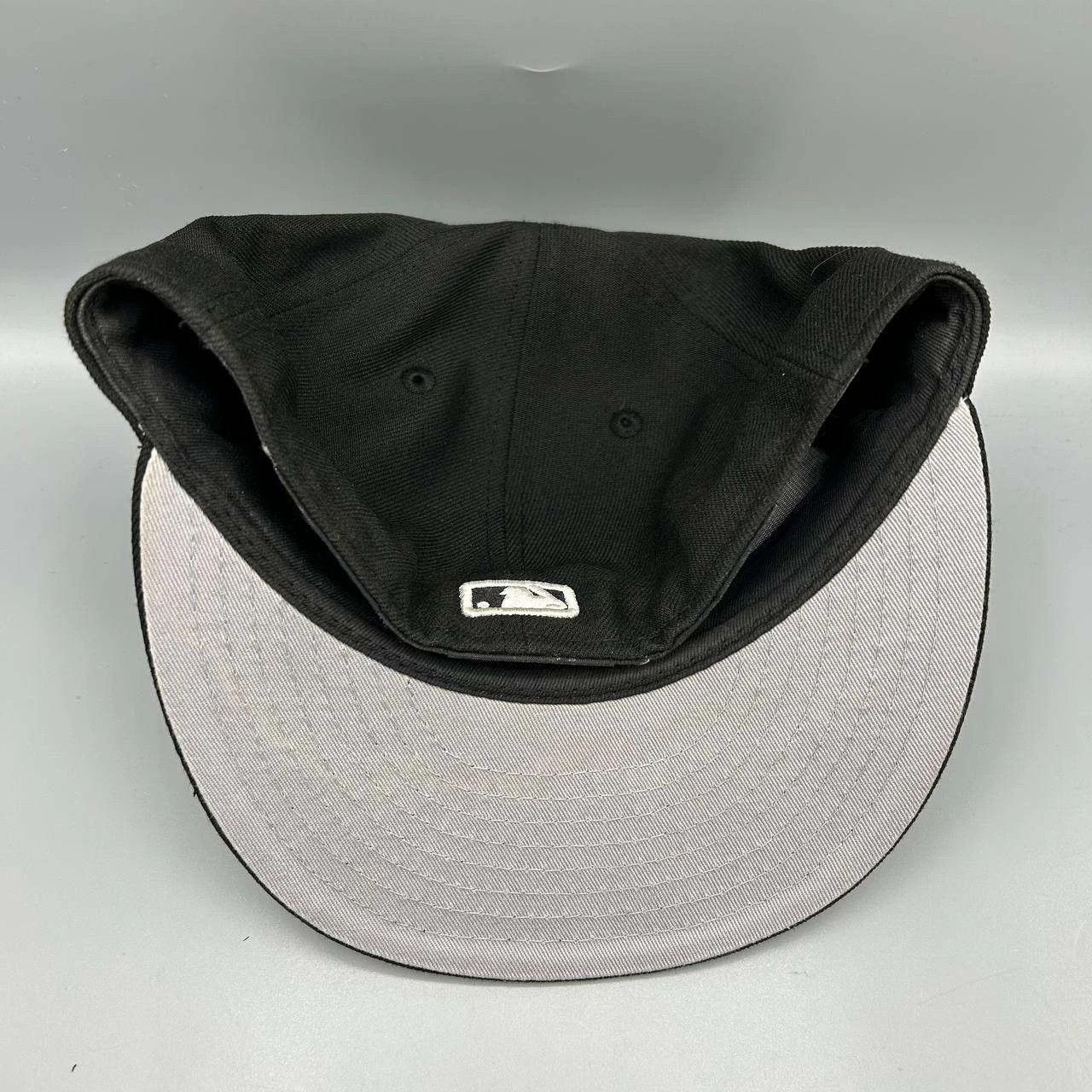 New Era Los Angeles LA Dodgers Hat Men 7 1/8 Black MLB Fitted Cap Size ONE SIZE - 5 Thumbnail