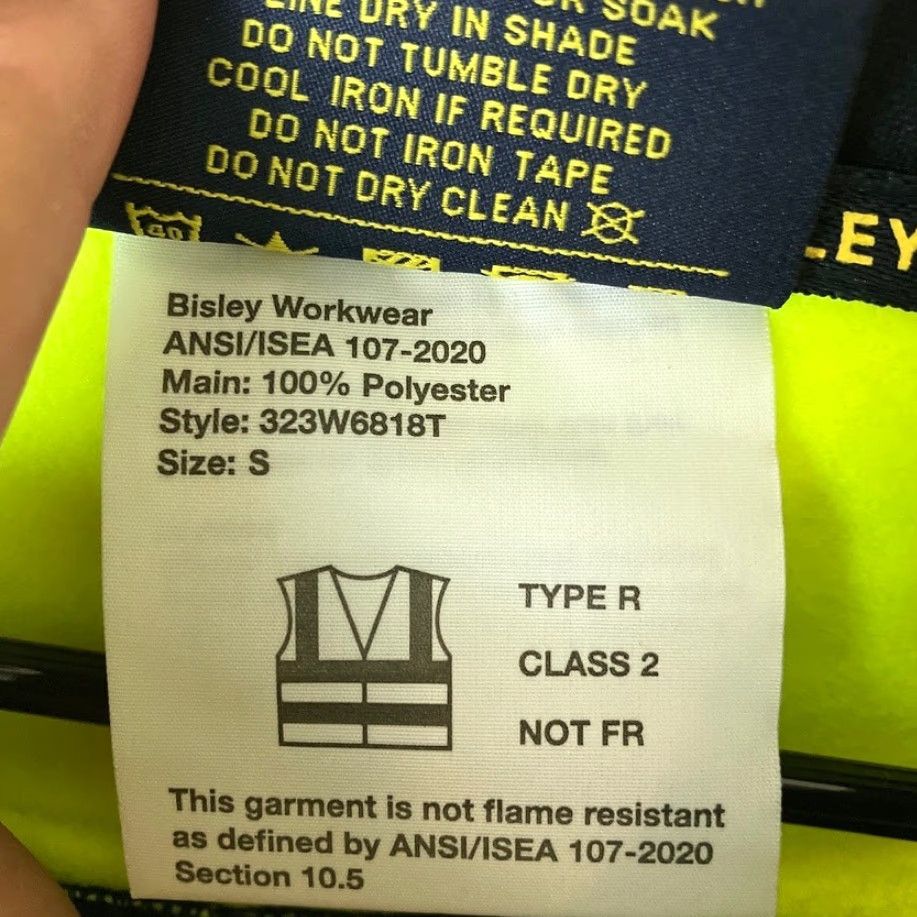 Sisley Bisley Womens Sweatshirt Neon Outdoor Workwear Long Sleeve Cowl Neck Stretch S Yellow Size S / US 4 / IT 40 - 7 Thumbnail