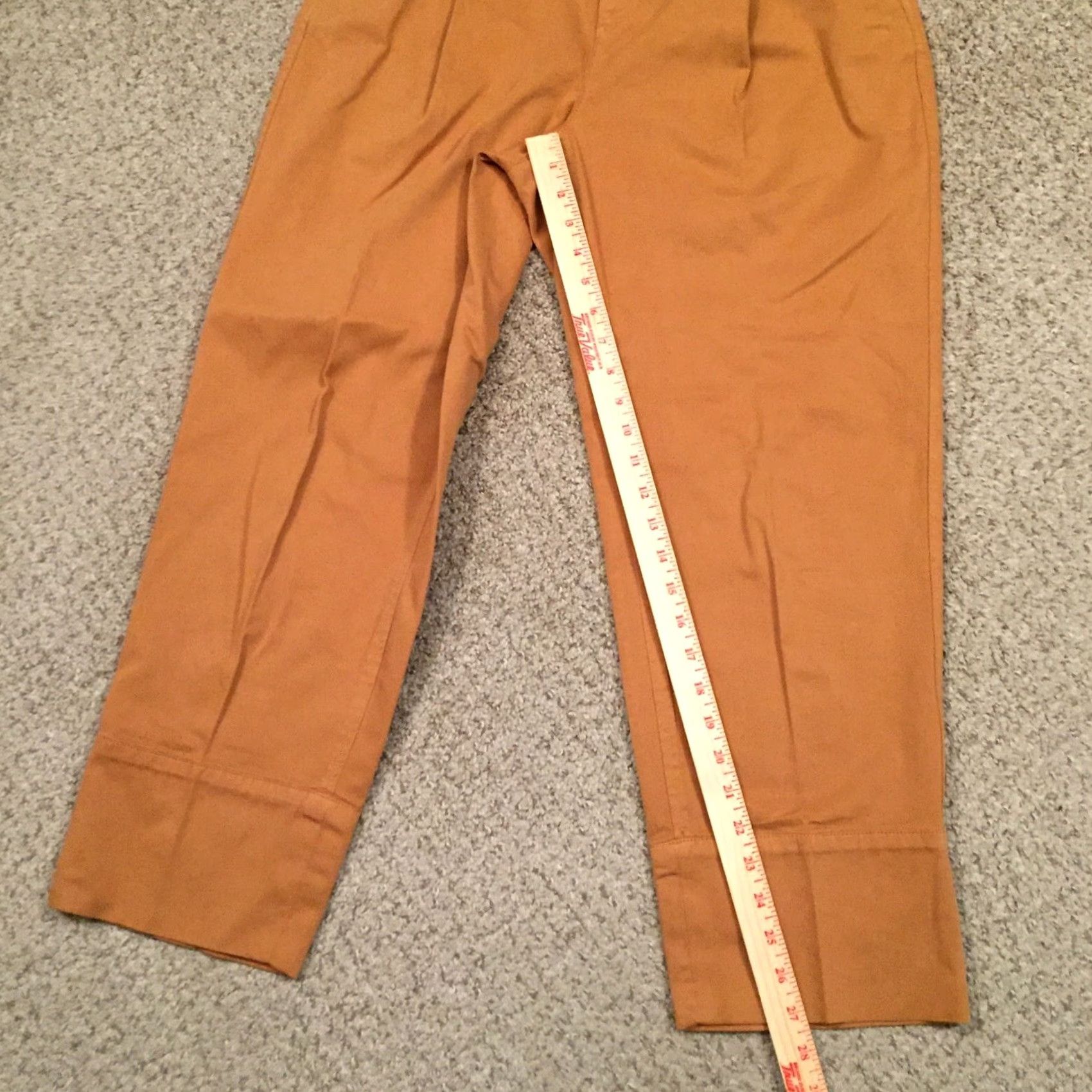 J.Crew J.Crew Pants Womens Size 8 Beige Pleated Front High Waist Tapered Leg 31x27 Cropped Medium Rise Regular Inseam 27 Size 30" / US 8 / IT 44 - 5 Thumbnail