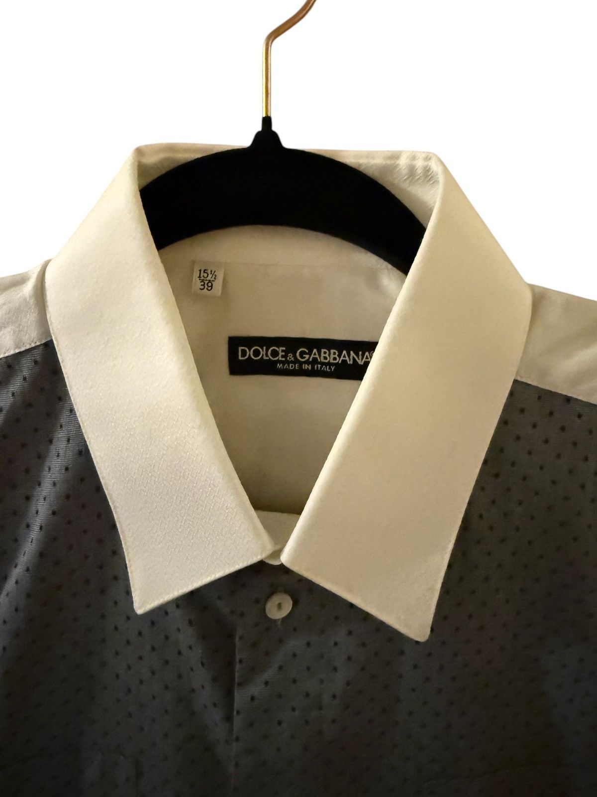 Dolce & Gabbana Brand New Dolce & Gabbana Men’s Grey Button Down Size US M / EU 48-50 / 2 - 2 Thumbnail
