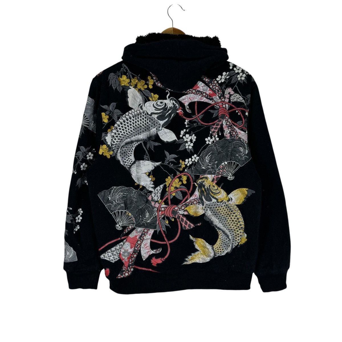 Japanese Brand ❄️SUKAJAN KOI FISH HOODIE SWEATSHIRT Size US L / EU 52-54 / 3 - 8 Thumbnail