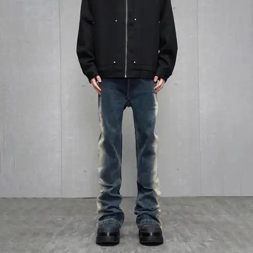 Japanese Brand Slim Flared Streetwear Vintage Design Jeans Size US 34 / EU 50 - 4 Thumbnail