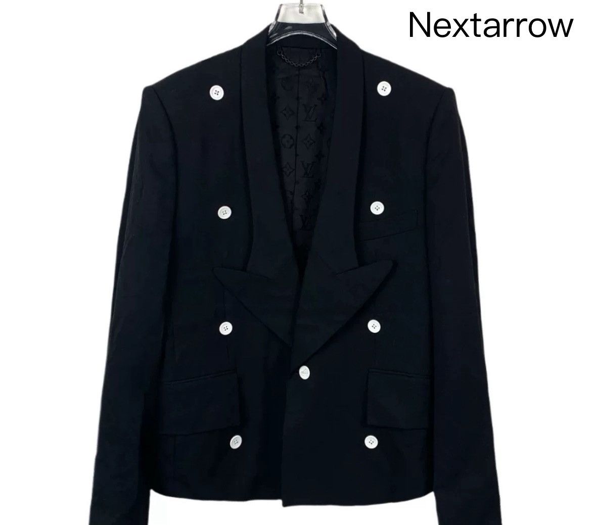 Louis Vuitton Louis Vuitton Lv black button design suit jacket Size US L / EU 52-54 / 3 - 1 Thumbnail