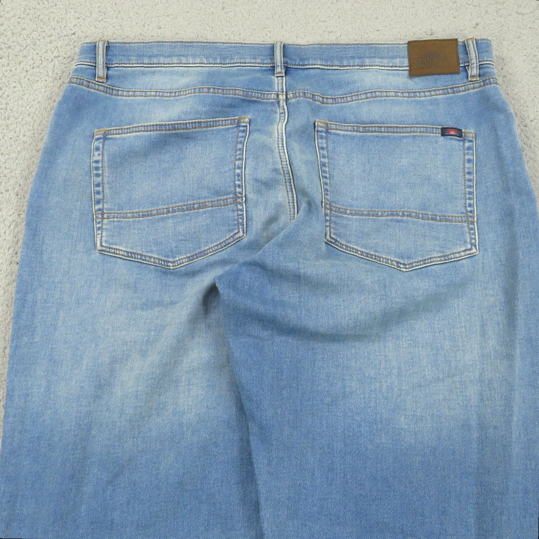 Faherty Faherty Jeans 5 Pocket Denim Pants Blue 38x30 Stretch Terry Western Shore Western Shore Transportation Modern 5-Pocket Mens Regular Blue Denim Jeans Size US 38 / EU 54 - 3 Thumbnail