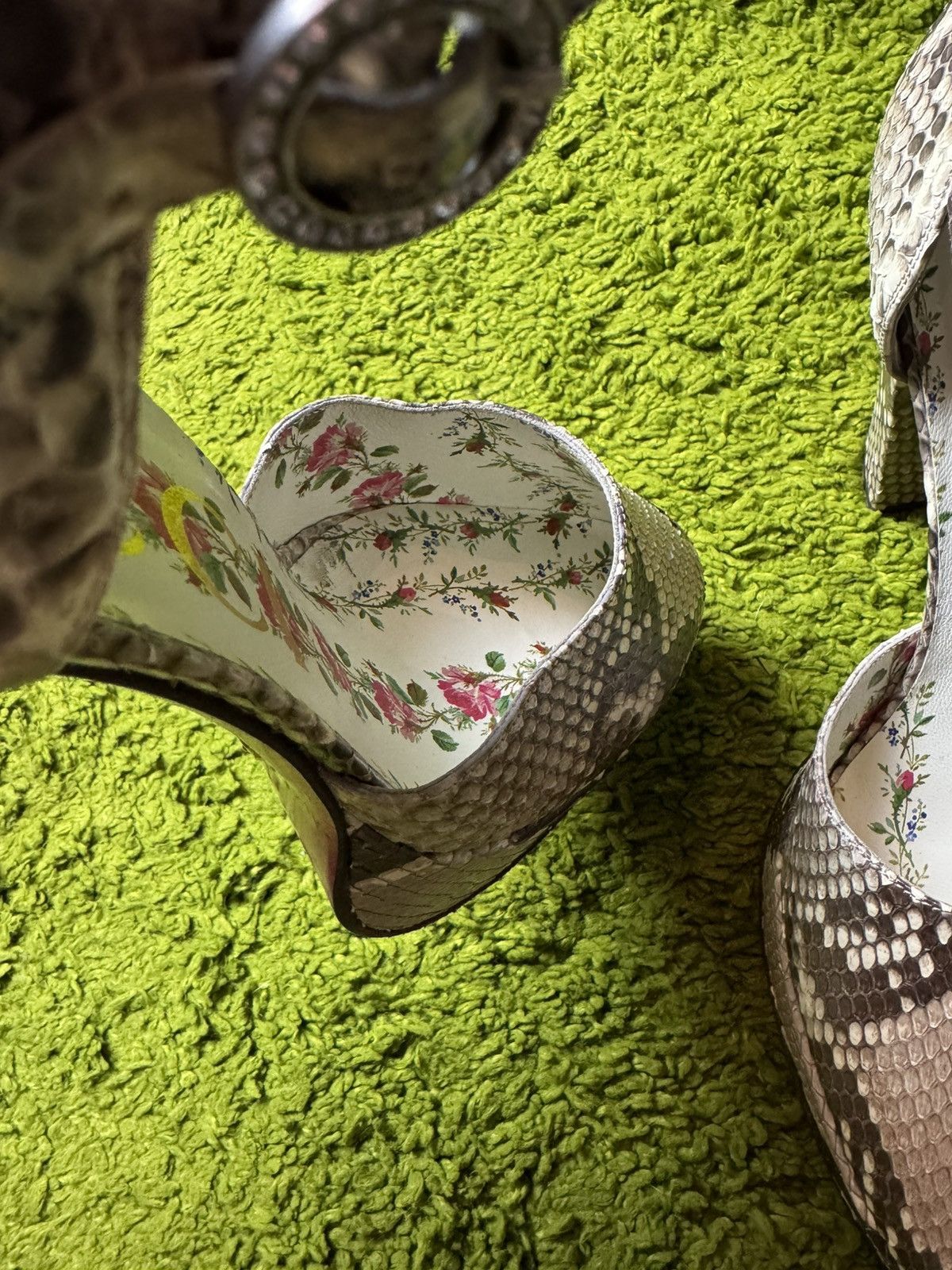 Gucci Gucci real phyton snakeskin heels Size US 9 / IT 39 - 7 Thumbnail