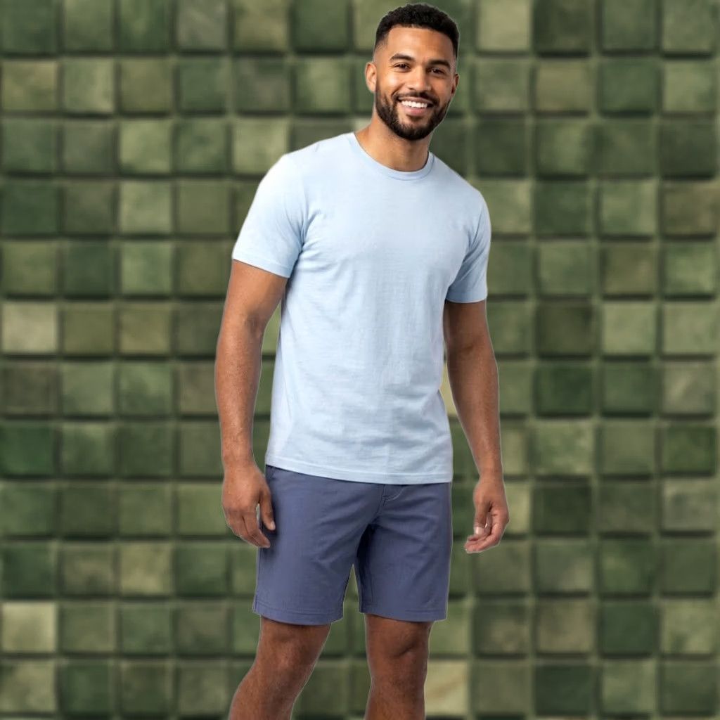 TravisMathew TravisMathew Beck Men’s 36 Blue Golf Shorts Performance Stretch Lightweight 10in Chino Casual Summer (Mens) Size US 36 / EU 52 - 1 Thumbnail