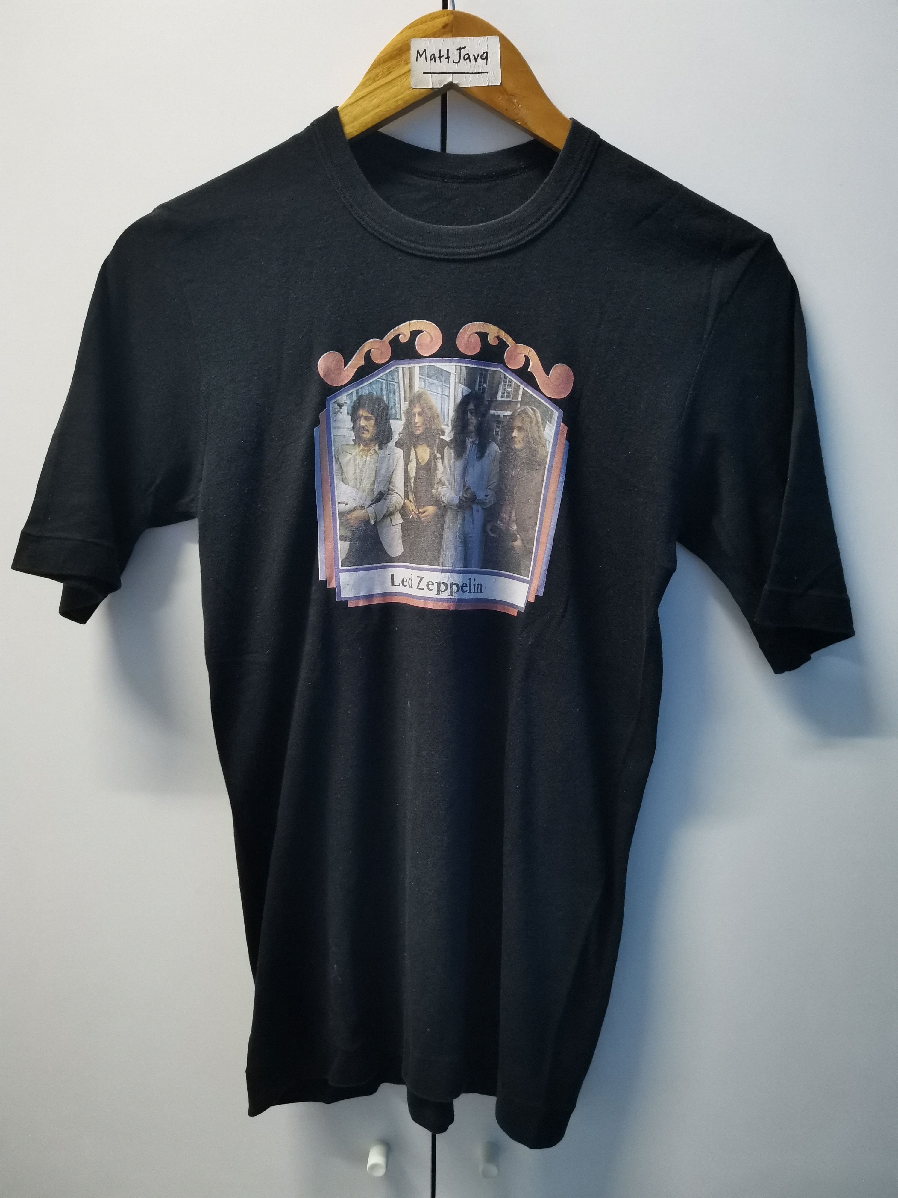 Vintage True Vintage Led Zeppelin 70s Rock Band Tee Stitches Size US S / EU 44-46 / 1 - 2 Thumbnail