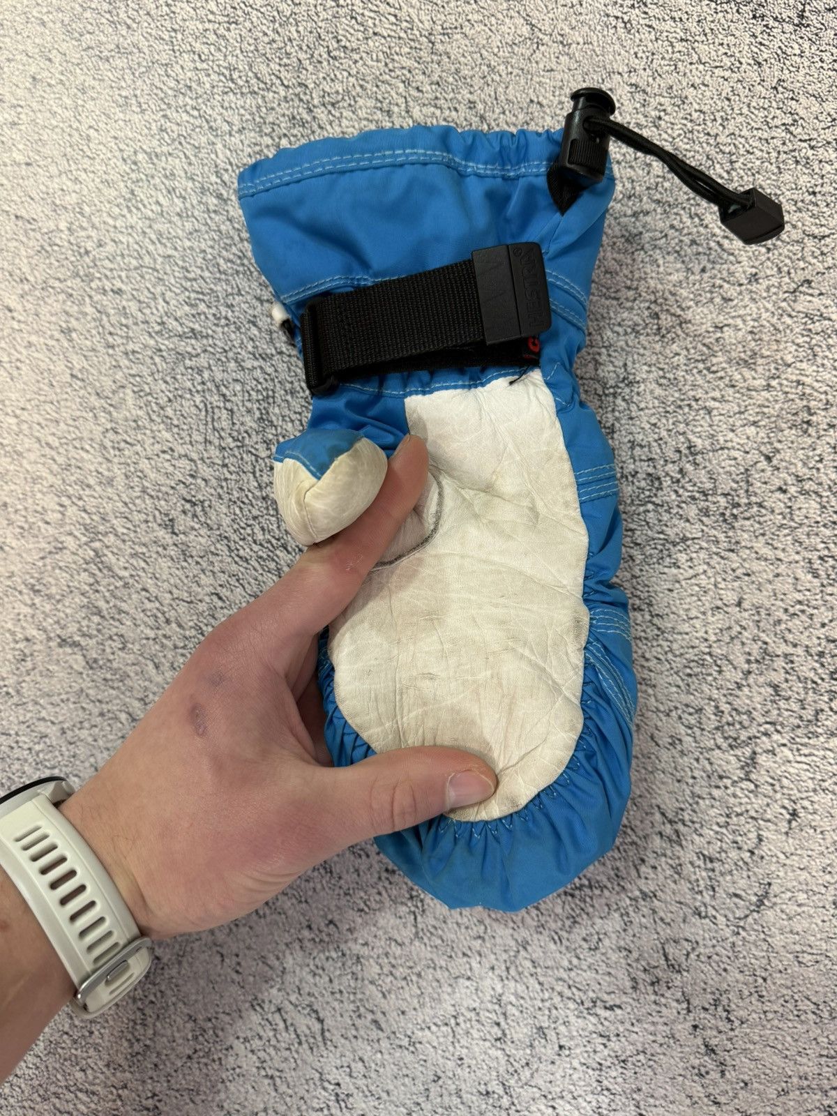 Hestra Hestra Mittens Size 6 Primaloft C-Zone Leather Snow Gloves Size 26 - 17 Thumbnail