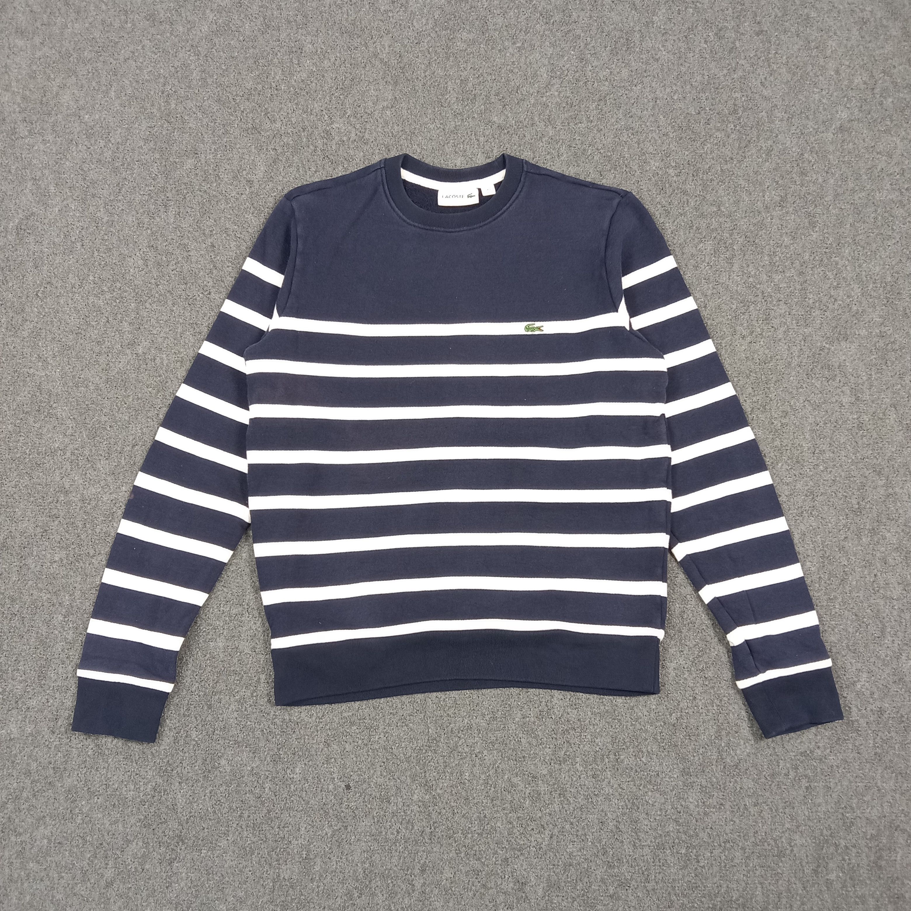 Lacoste Lacoste Designer Stripes Sweatshirt C282N2 Size US S / EU 44-46 / 1 - 1 Thumbnail