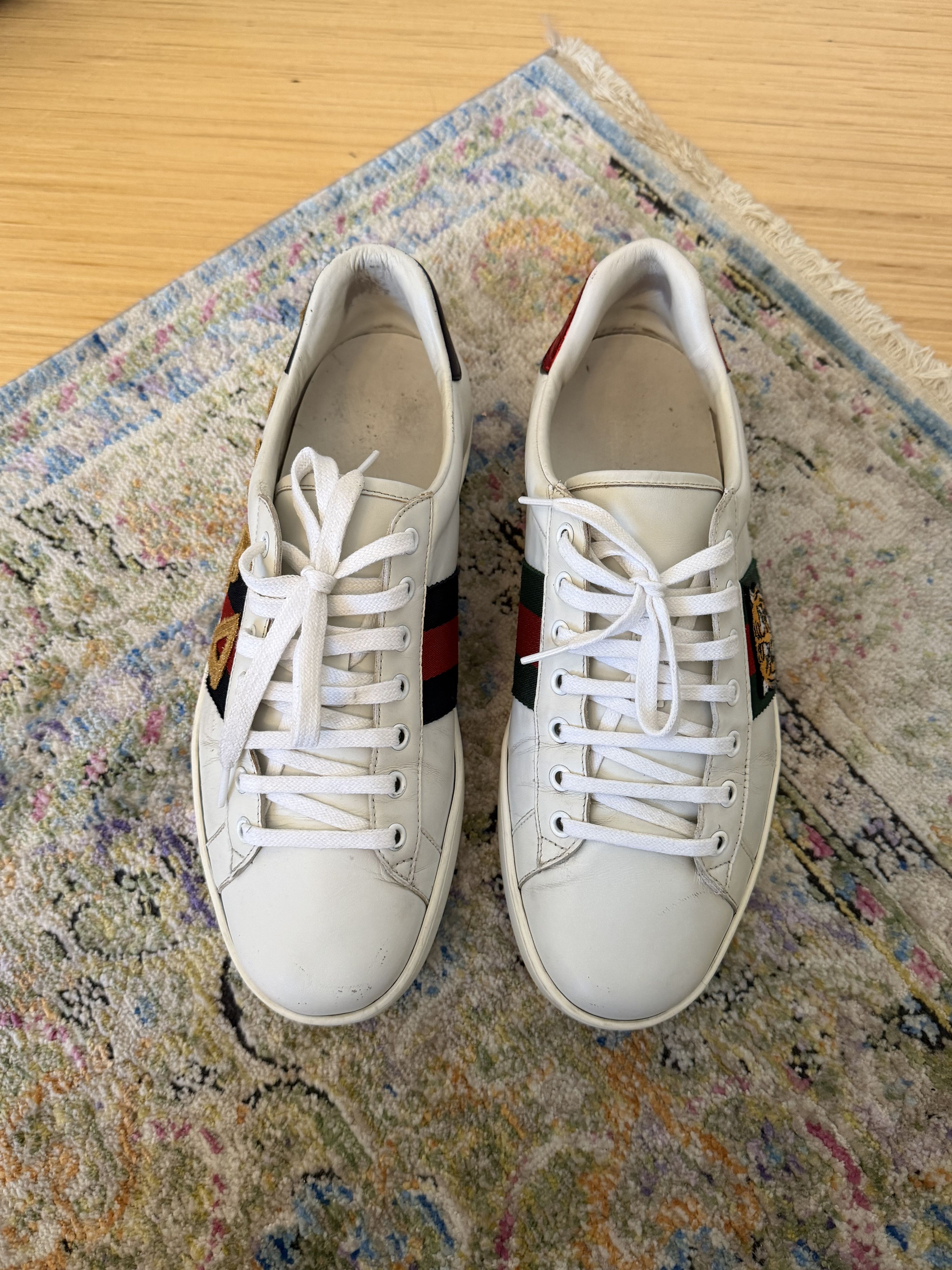 Gucci Gucci Ace Unpaired White Sneakers Size US 9.5 / EU 42-43 - 14 Thumbnail