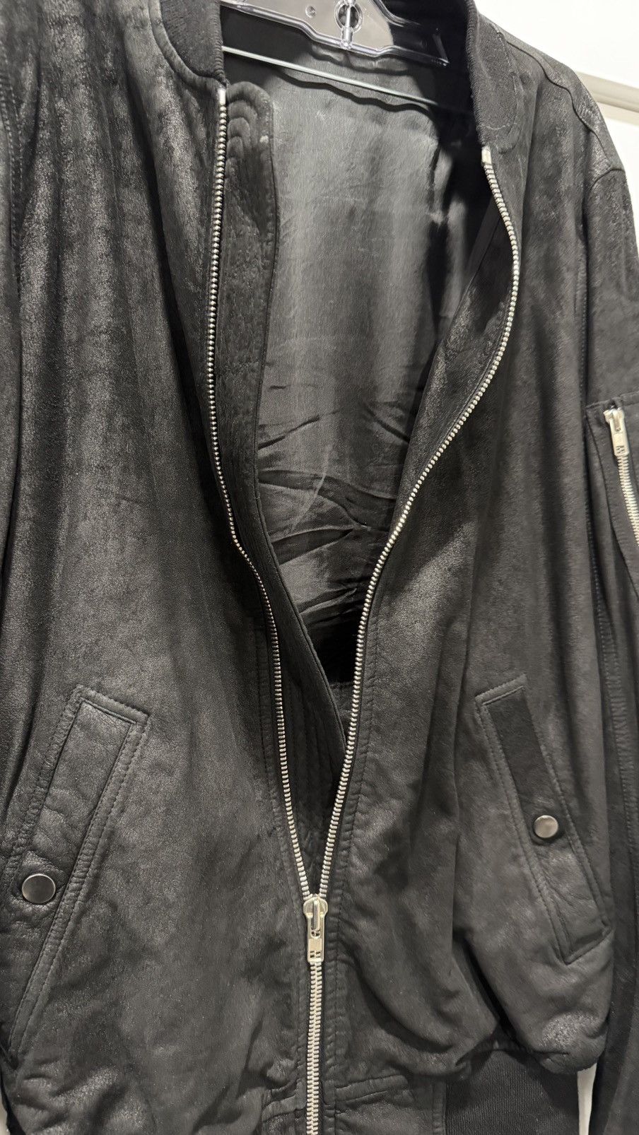 Rick Owens RICK OWENS “BLISTERED SUEDE MA-14 BOMBER JACKET Size US M / EU 48-50 / 2 - 4 Thumbnail