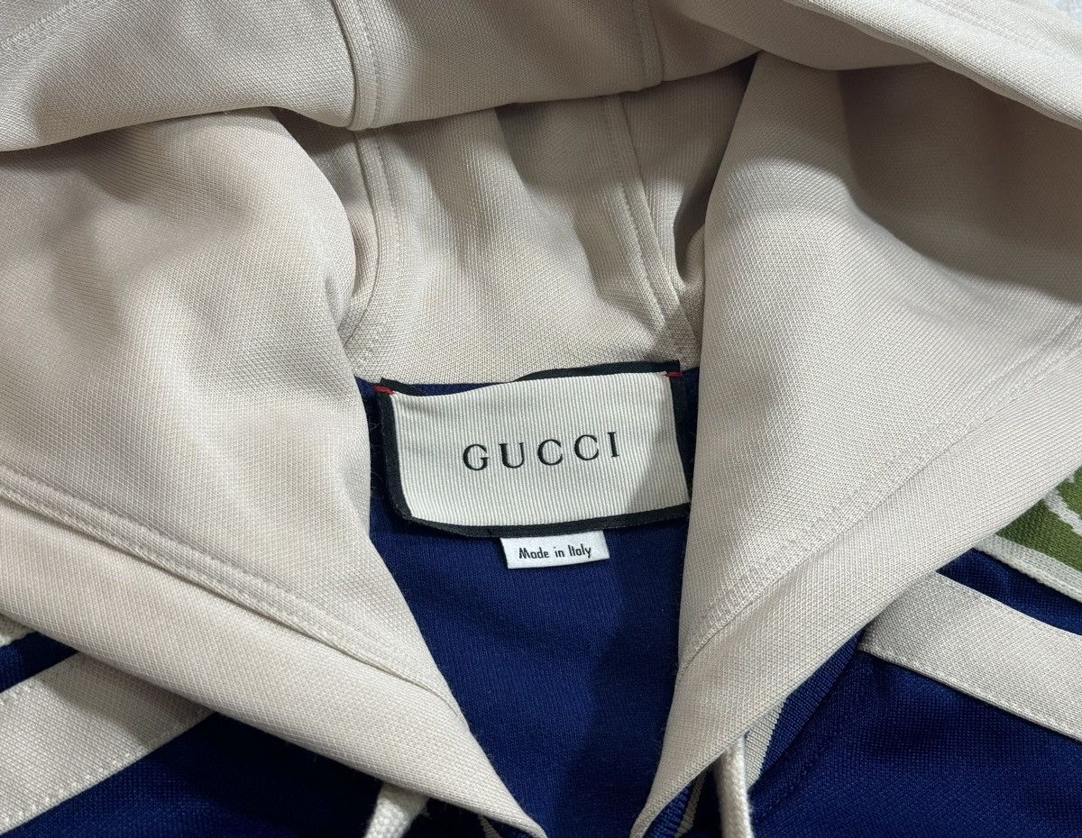 Gucci Gucci Logo Tape Hooded Cotton Blend Bomber Size US L / EU 52-54 / 3 - 5 Thumbnail