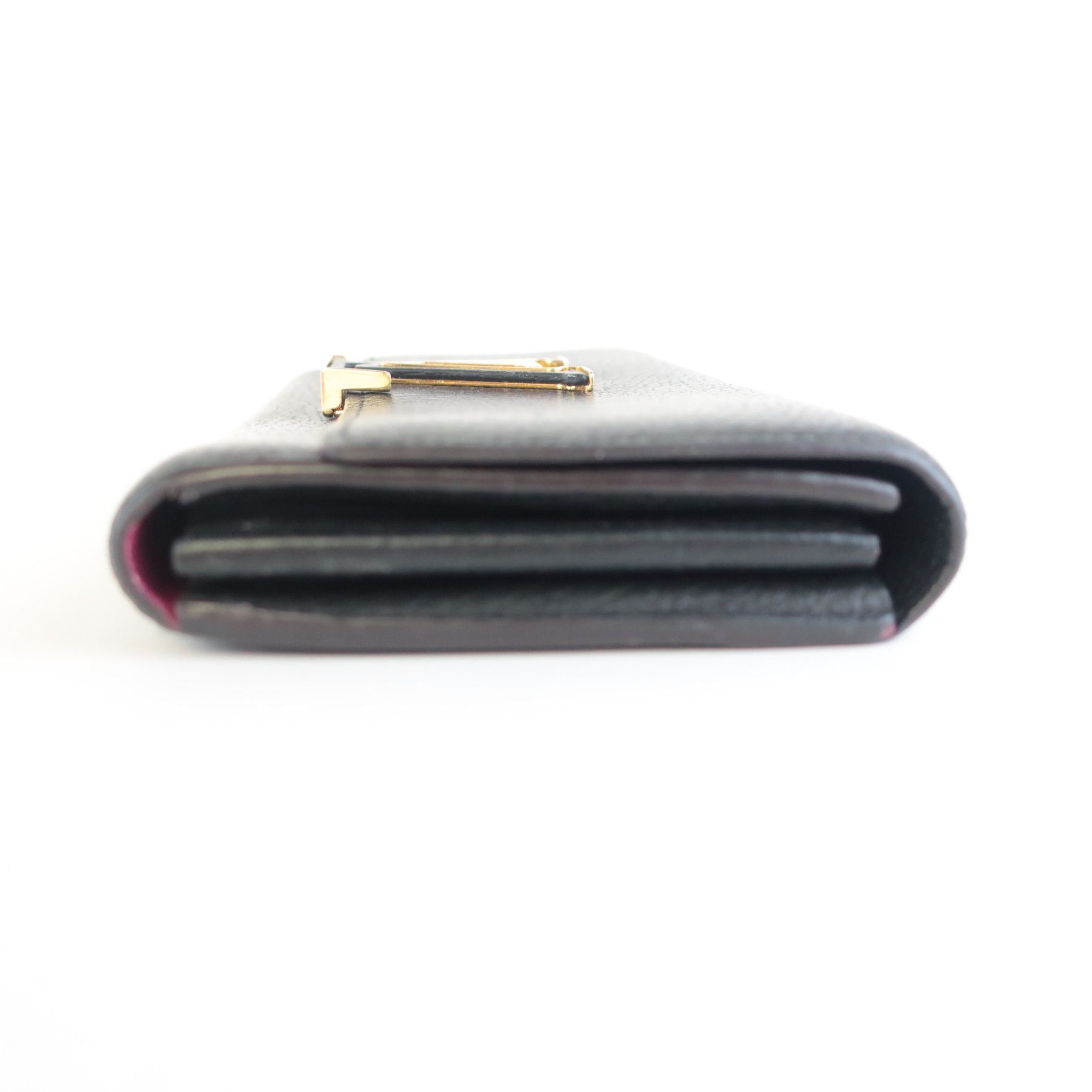 Louis Vuitton Louis Vuitton Black Taurillon Leather Capucines Wallet Size ONE SIZE - 7 Thumbnail