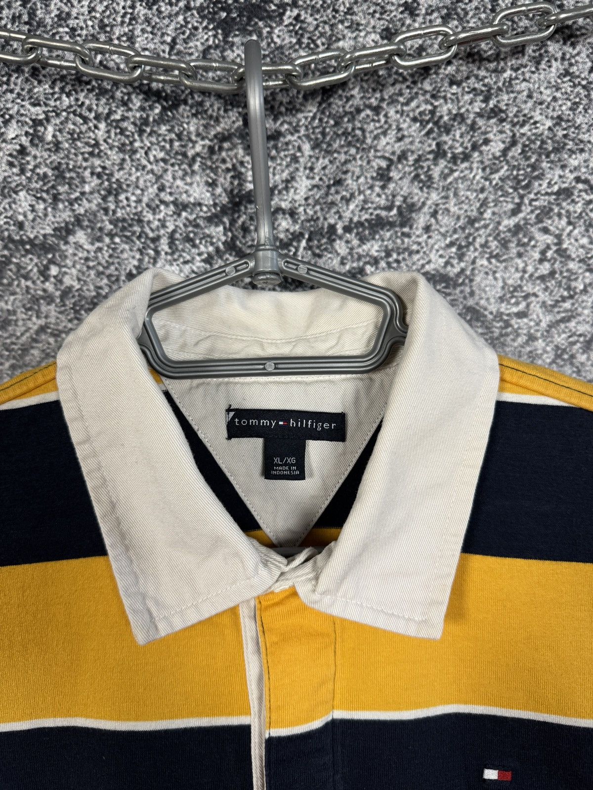 Tommy Hilfiger Tommy Hilfiger Polo Long Sleeve Striped Rugby Shirt Size XL Size XL / US 12-14 / IT 48-50 - 7 Thumbnail