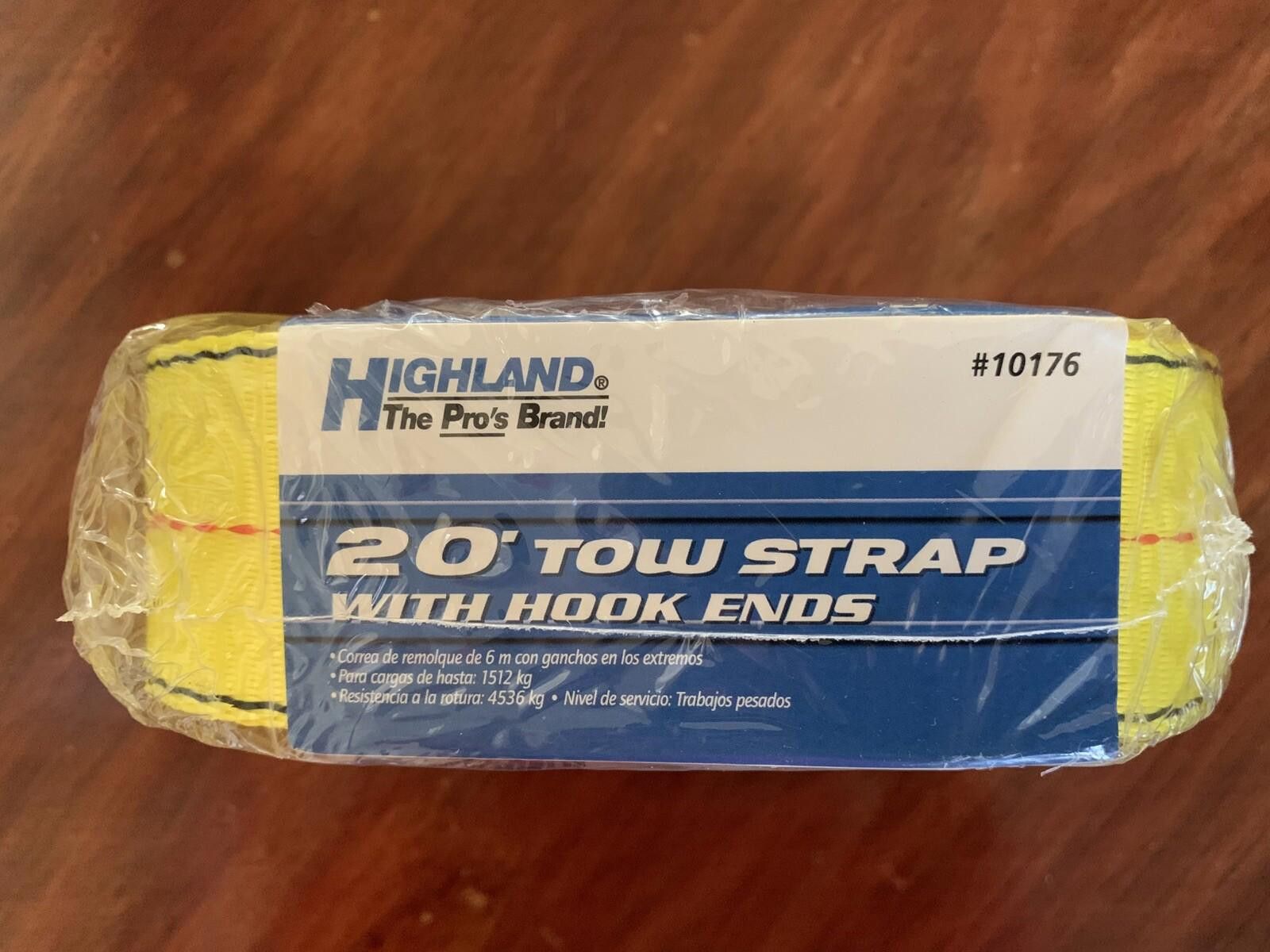 Highland 3333lb Towing Strap With Hooks Size ONE SIZE - 6 Thumbnail