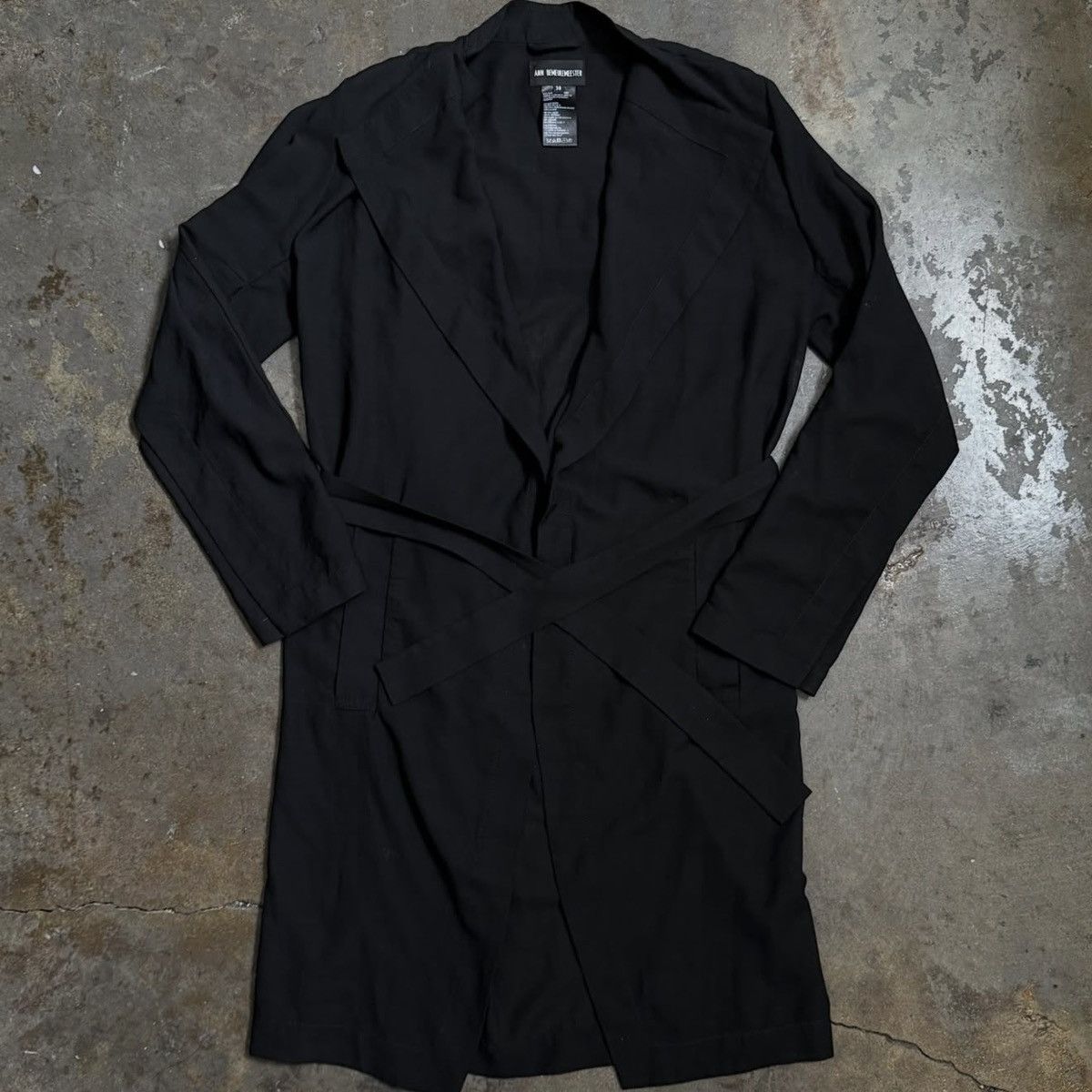 Ann Demeulemeester ANN DEMEULEMEESTER SHEER TRENCH - BLACK - 38 Size XS / US 0-2 / IT 36-38 - 1 Thumbnail
