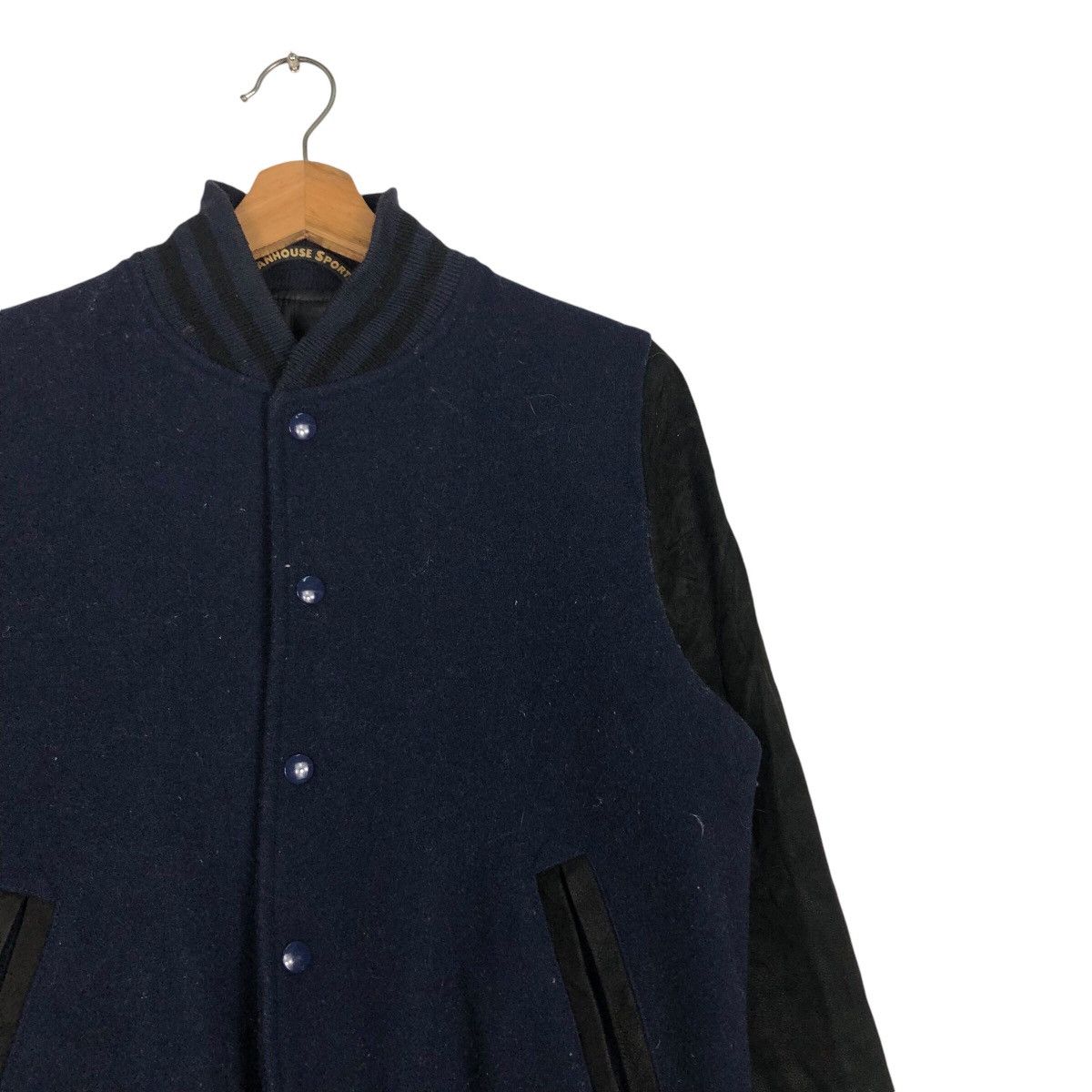 Japanese Brand 📌Vintage Bomber Leather Jacket Shanhouse Sports Usa Size US S / EU 44-46 / 1 - 7 Thumbnail