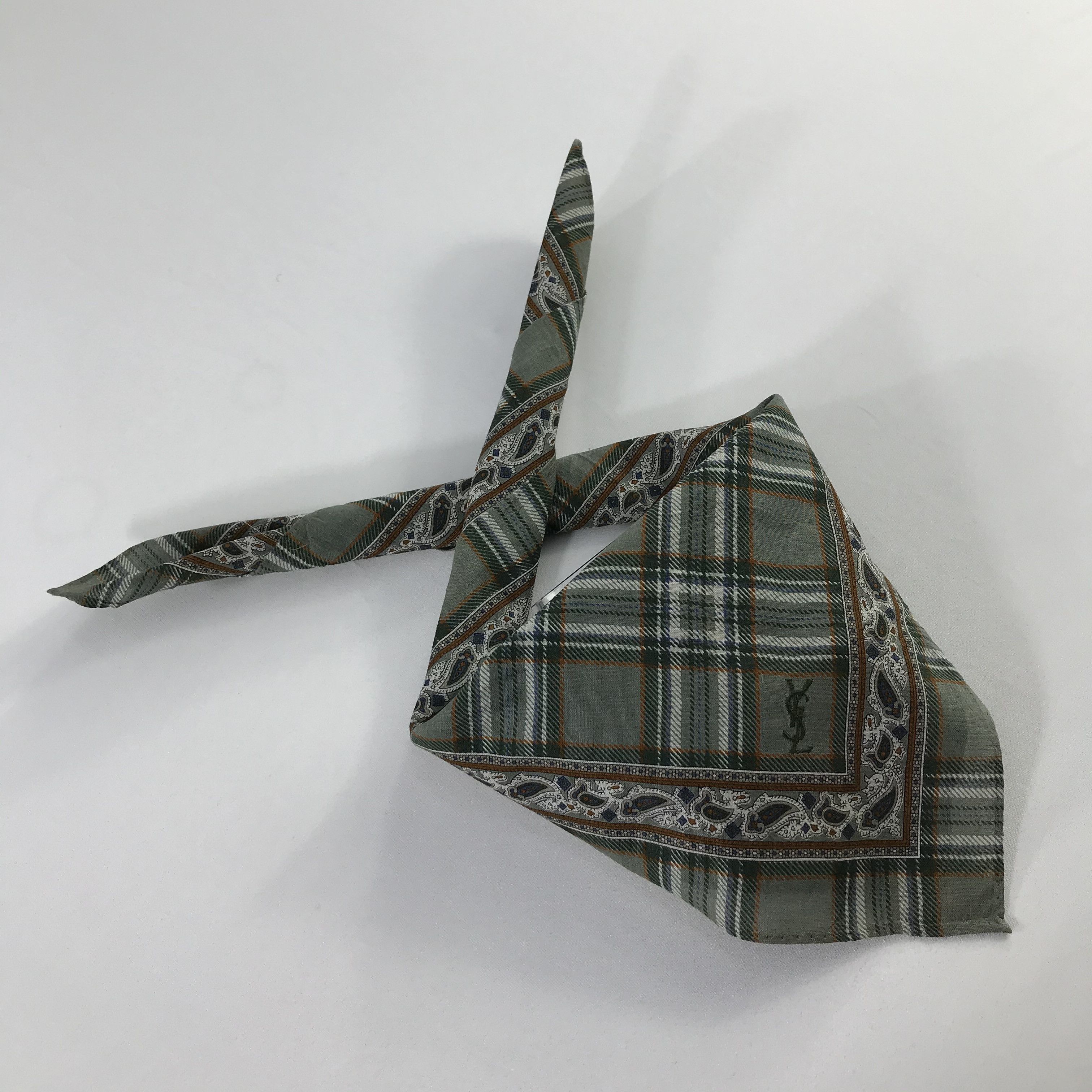 Vintage × Yves Saint Laurent Yves Saint Laurent Bandana / Handkerchief /Neckerchief -S998 Size ONE SIZE - 4 Thumbnail