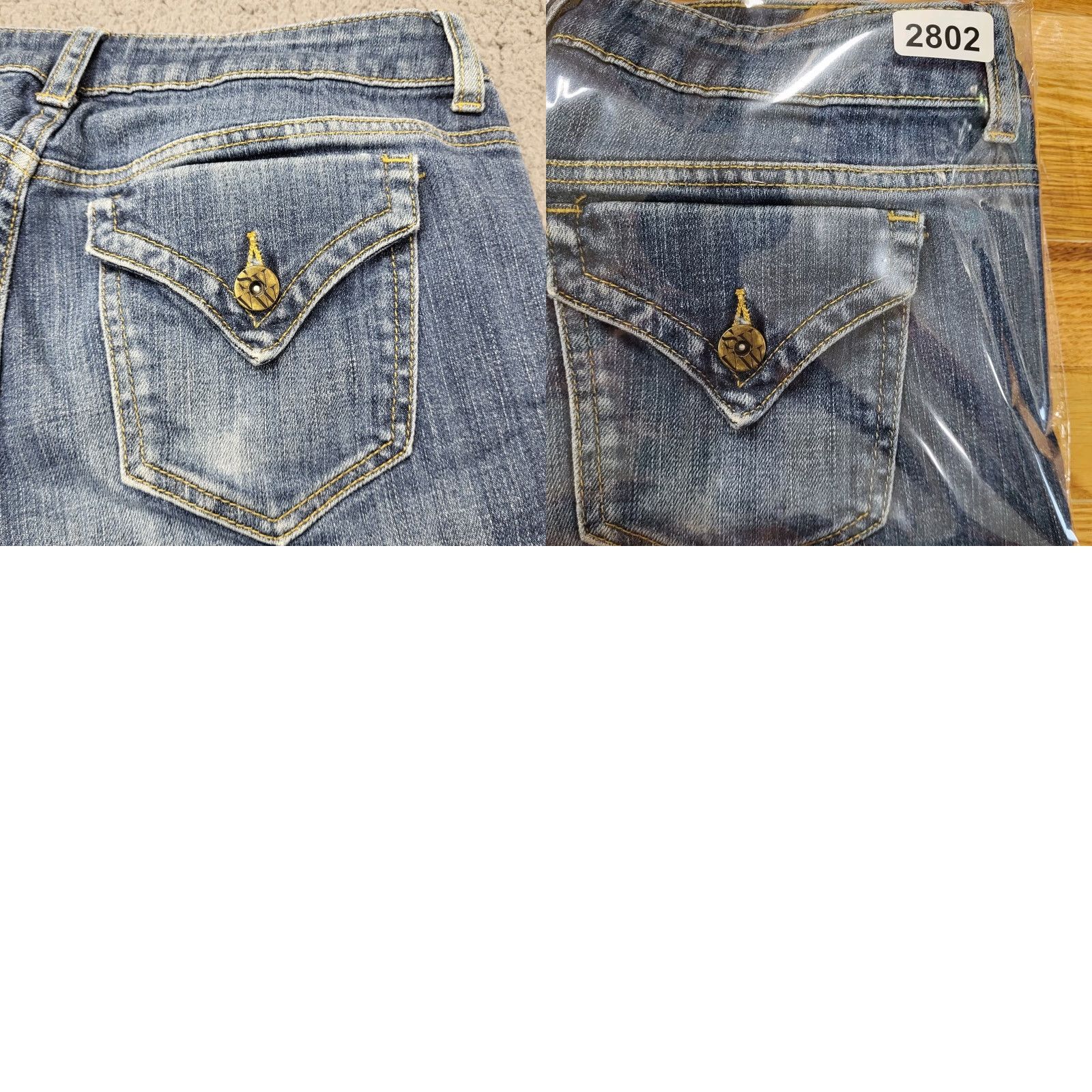 Vera Wang VERA VERA WANG Jeans Women's Size 6 Straight Ankle Medium Wash 30x26 Denim Blue Regular Women Size 28" / US 6 / IT 42 - 9 Thumbnail