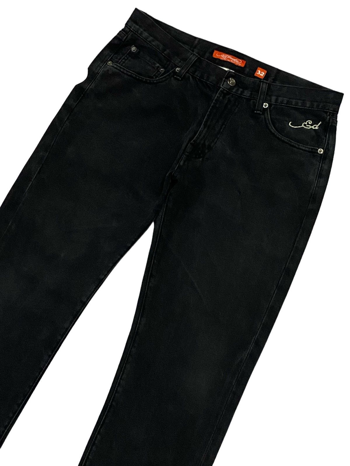 Christian Audigier × Ed Hardy Ed Hardy By Christian Audigier 2010 Embroidered Denim Pants Size US 32 / EU 48 - 18 Thumbnail