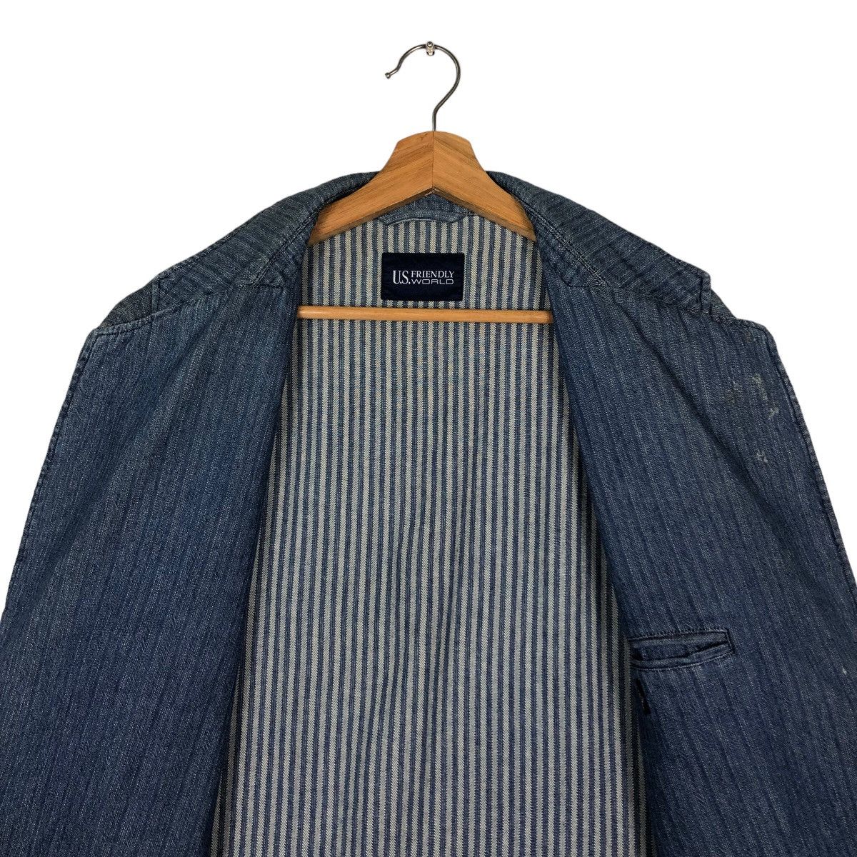 Japanese Brand 🔥Vintage Denim Jacket US World Inspire Kapital Japan Size US M / EU 48-50 / 2 - 14 Thumbnail