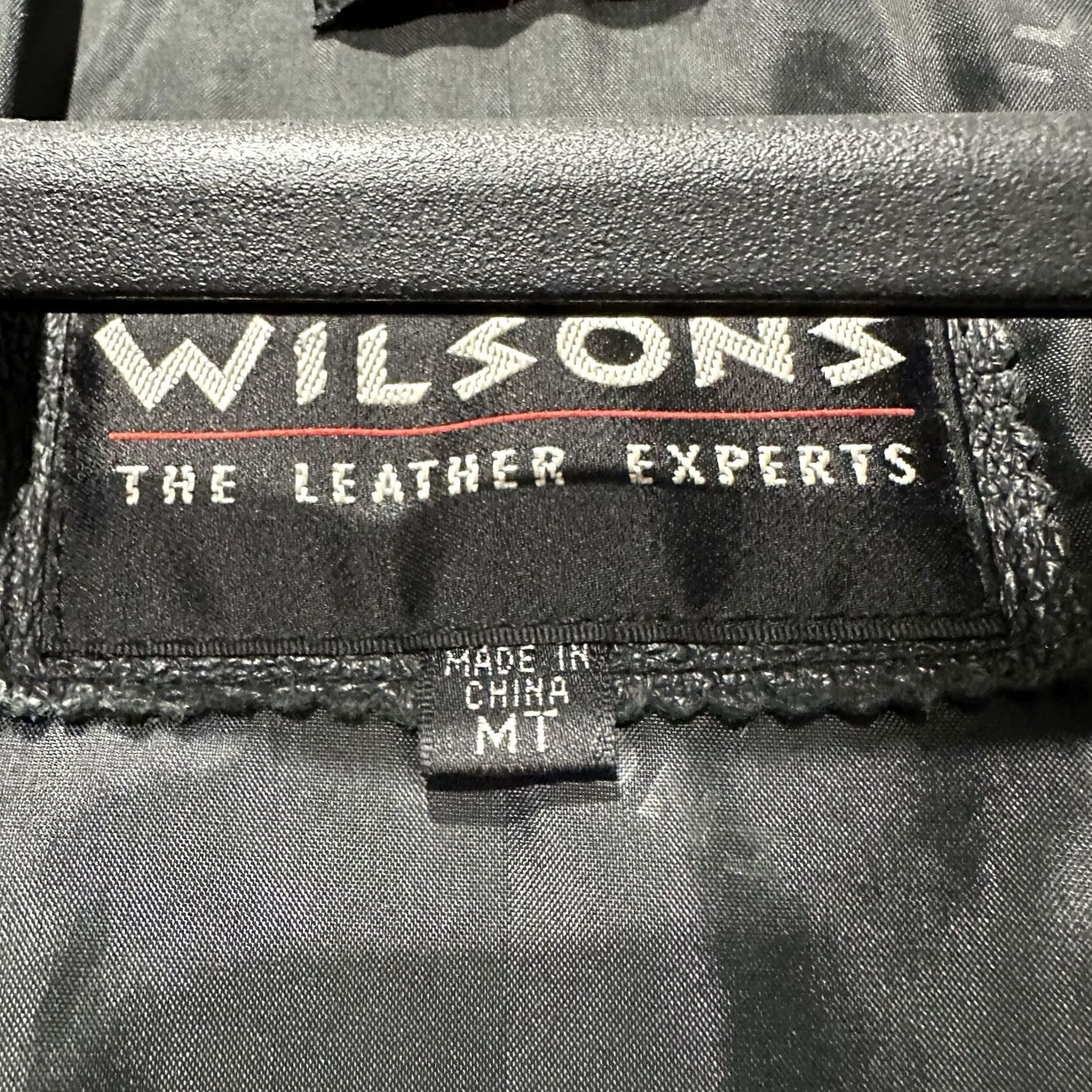 Wilson VINTAGE Wilson Leather Jacket Mens MT Medium Tall Black Bomber Full Zip Thinsulate EUC Size US M / EU 48-50 / 2 - 4 Thumbnail
