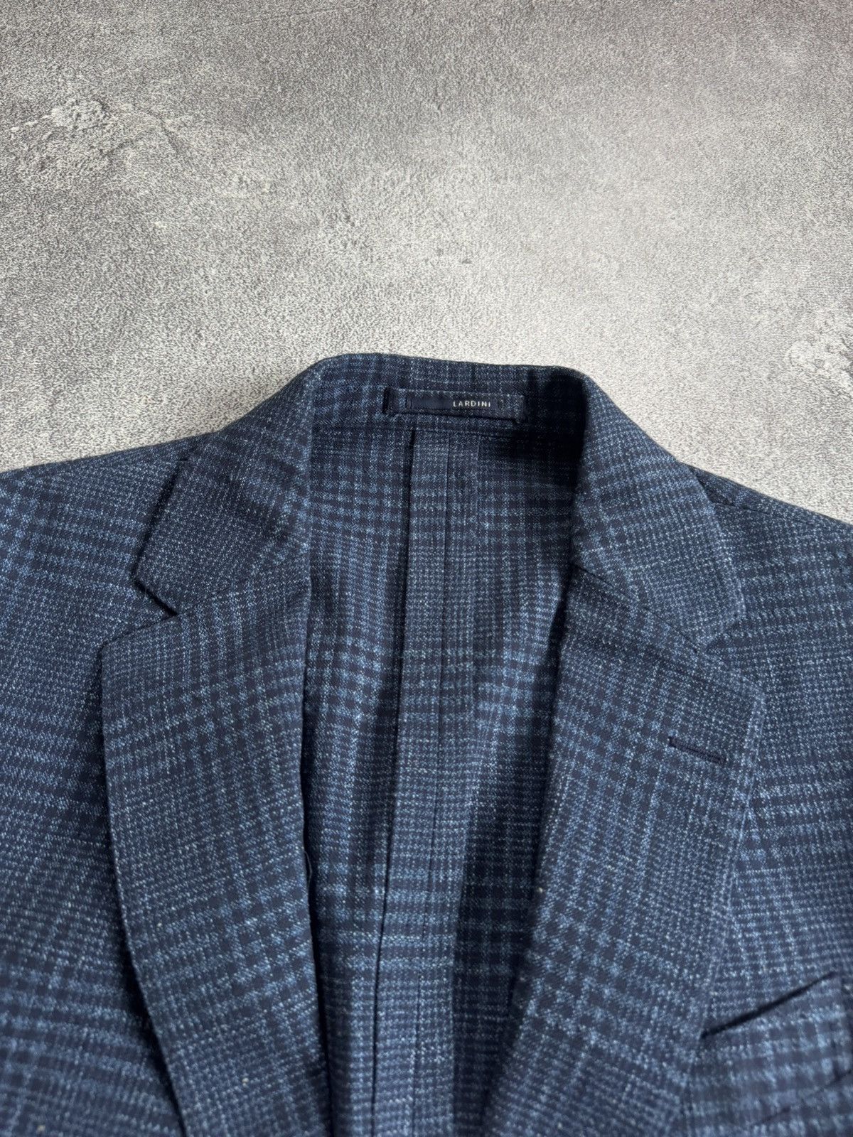 Lardini Lardini L/XL Chekered blue blazer button up jacket casual Size US L / EU 52-54 / 3 - 9 Thumbnail