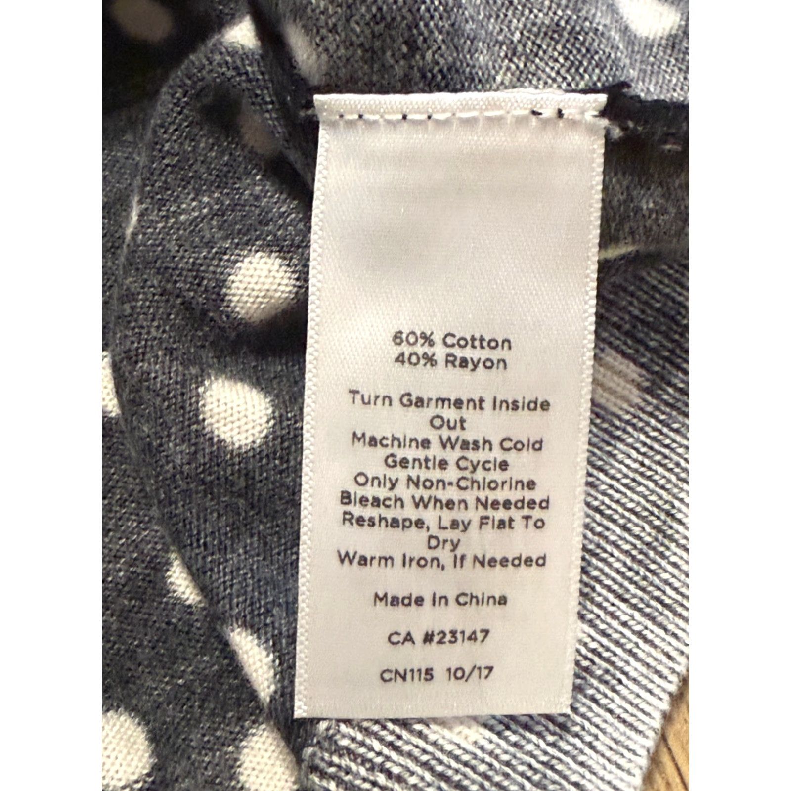 Talbots Talbots Tank Top Women XS Black White Polka Dots Scoop Neck Size XS / US 0-2 / IT 36-38 - 6 Thumbnail