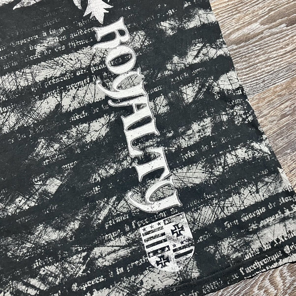 Affliction KONFLIC Royalty All Over Print MMA Style Big Logo T-shirt Size US XXL / EU 58 / 5 - 6 Thumbnail