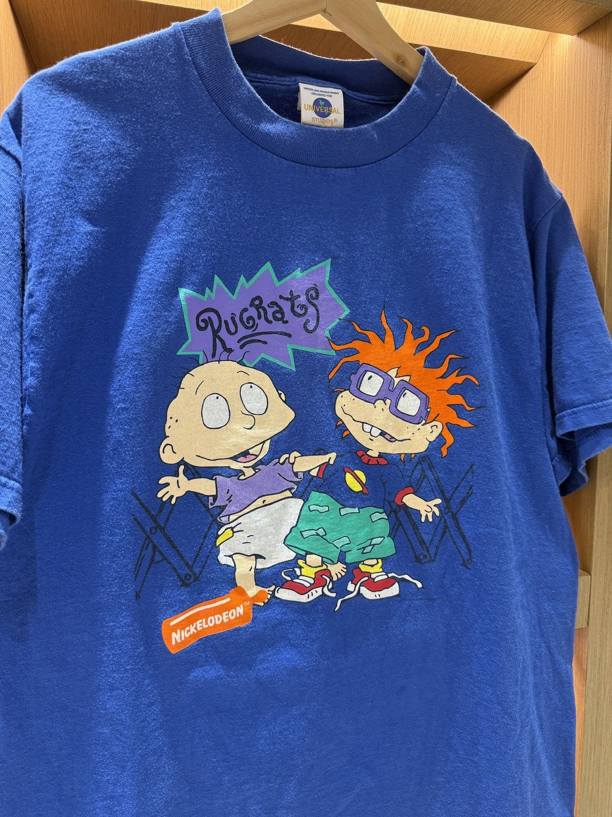 Vintage Vintage 90s Rugrats Universal Studios Nickelodeon Promo Tee Size US L / EU 52-54 / 3 - 2 Thumbnail
