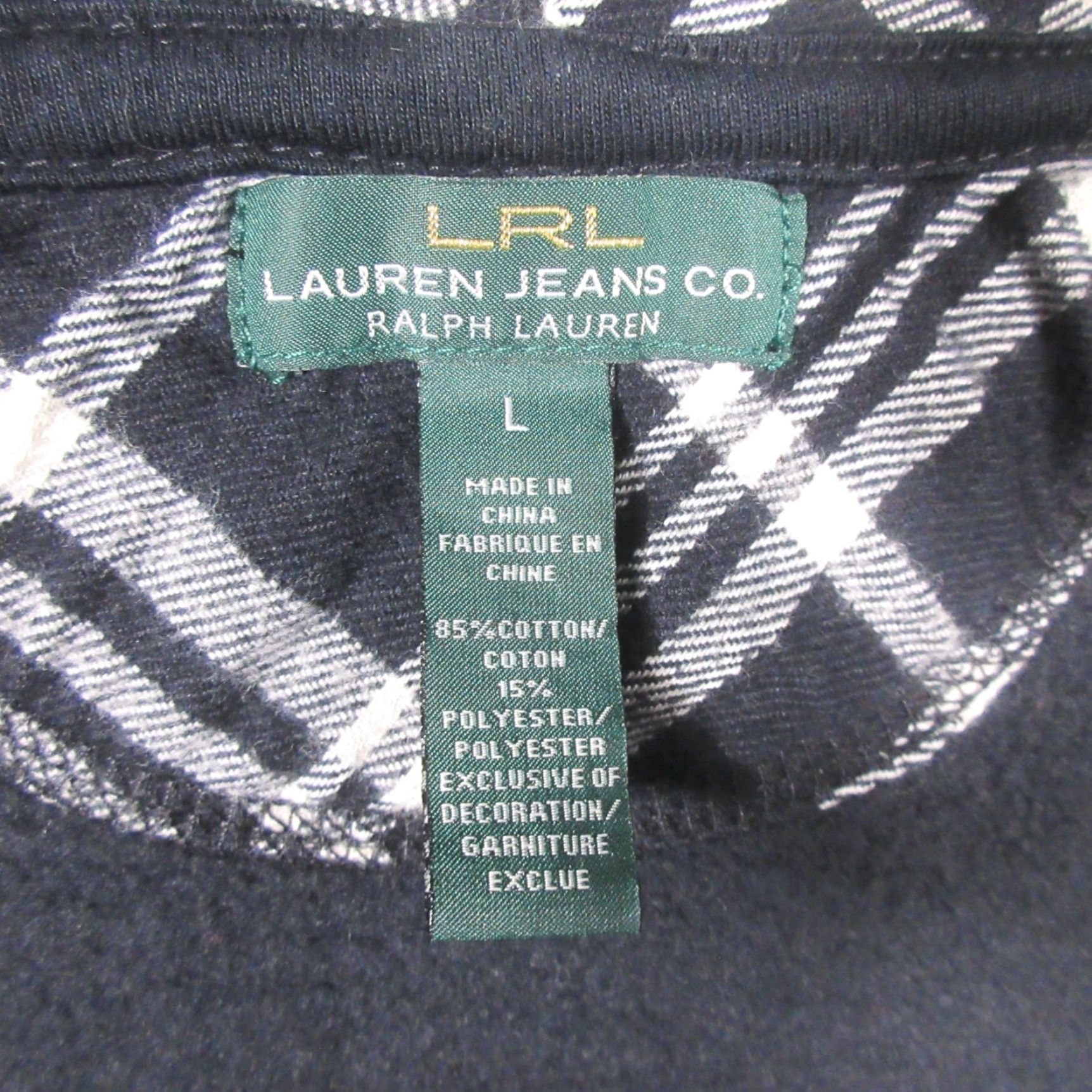 Ralph Lauren Lauren Ralph Lauren Hoodie Sweater Womens Large Brass Button Front Warm EUC Size L / US 10 / IT 46 - 3 Thumbnail