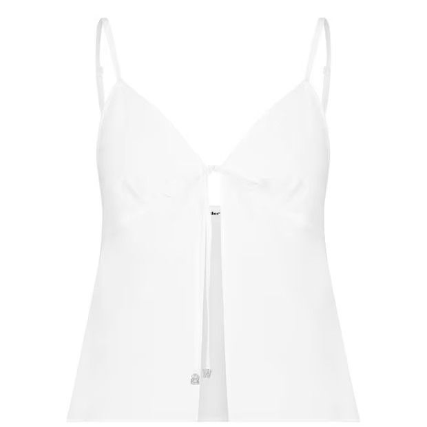 Alexander Wang o1g2r1mq0824 Butterfly Cami Vests in White Size M / US 6-8 / IT 42-44 - 1 Thumbnail