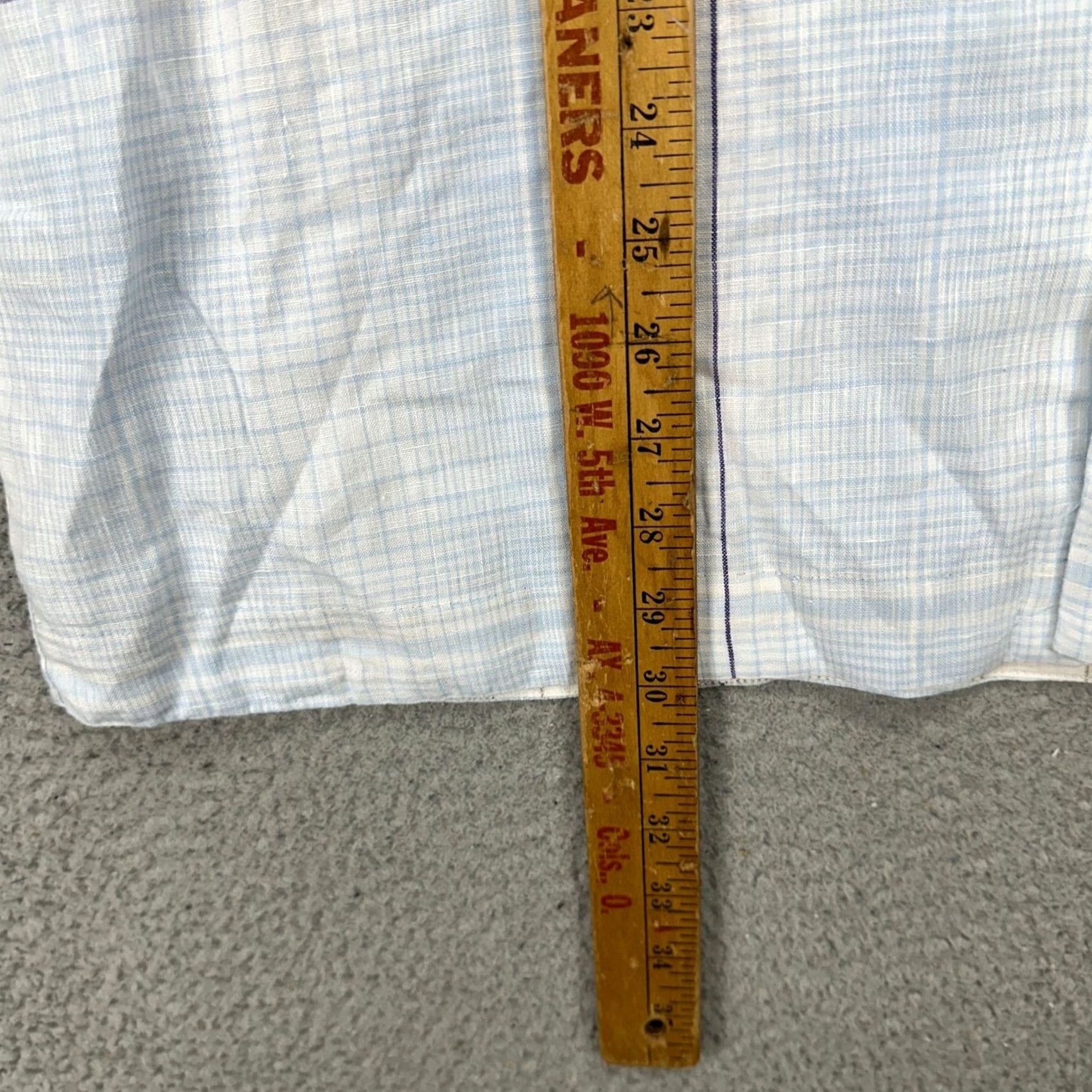 Tommy Bahama Tommy Bahama Linen Shirt Button Up Mens Medium Light Blue White Plaid Pocket Shirt Size US M / EU 48-50 / 2 - 7 Thumbnail