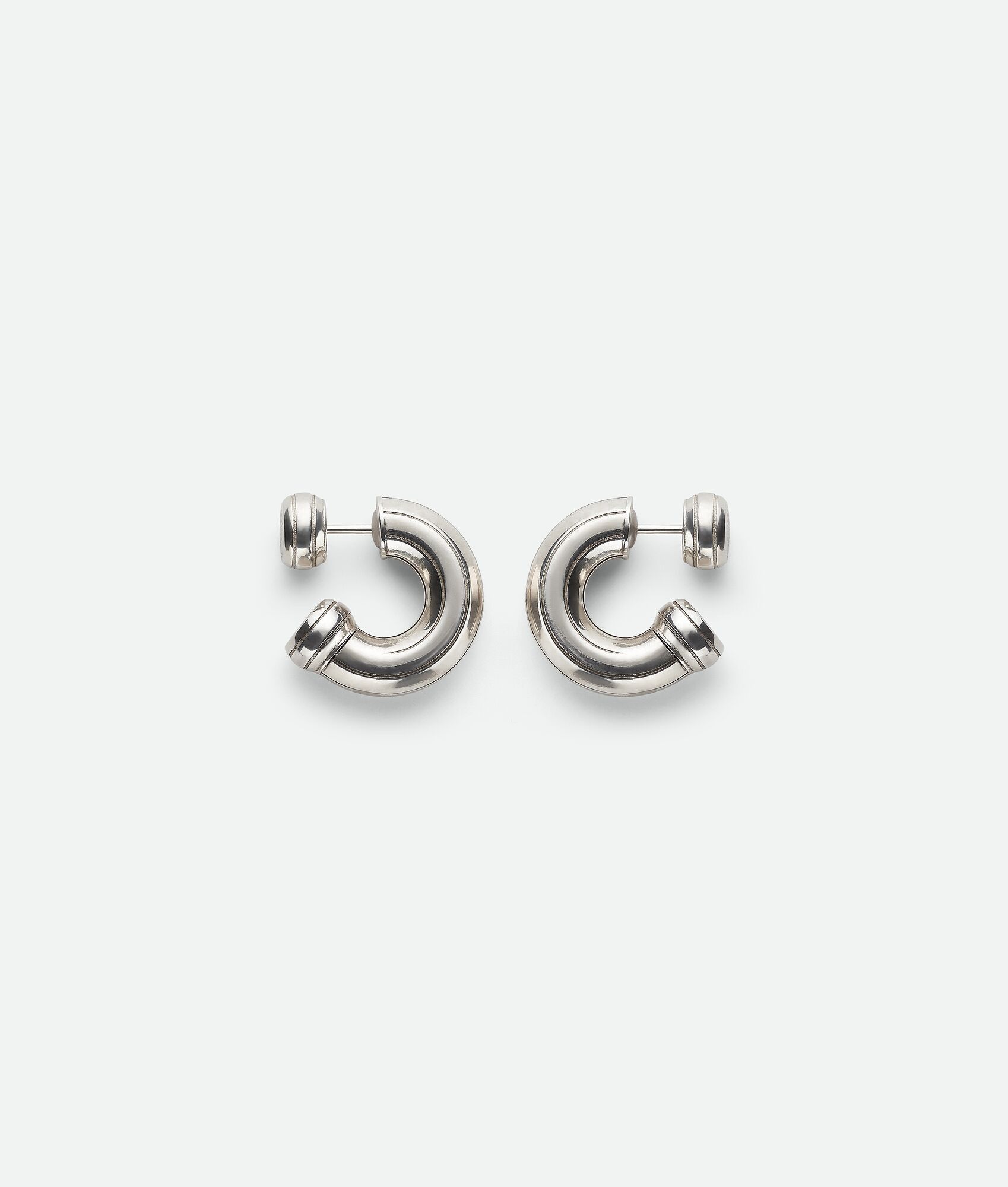Bottega Veneta o1s1rm1025 Size: OS / Puzzle Earrings in Silver Size ONE SIZE - 1 Thumbnail