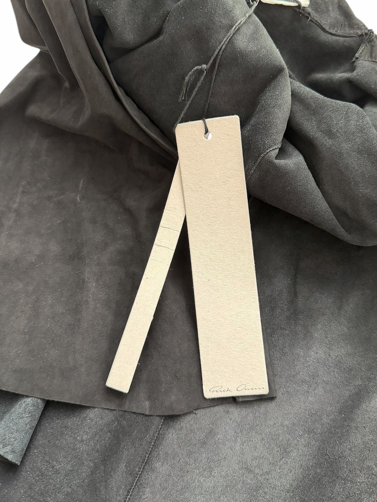 Rick Owens SAMPLE 2014 Moody Durag Lambskin Leather Head Drape Size ONE SIZE - 9 Thumbnail