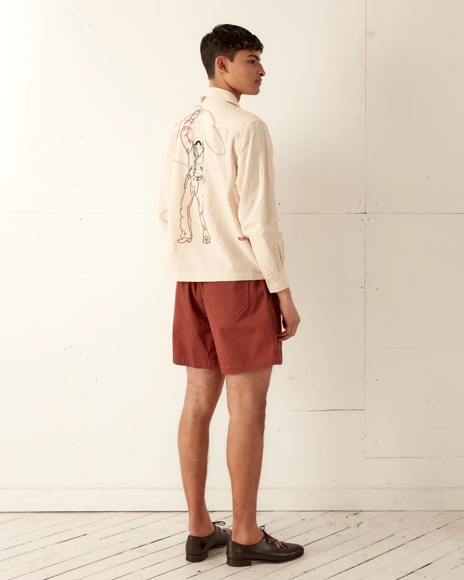Bode Twill Rugby Short - Cinnamon size S/M Size US 30 / EU 46 - 5 Thumbnail