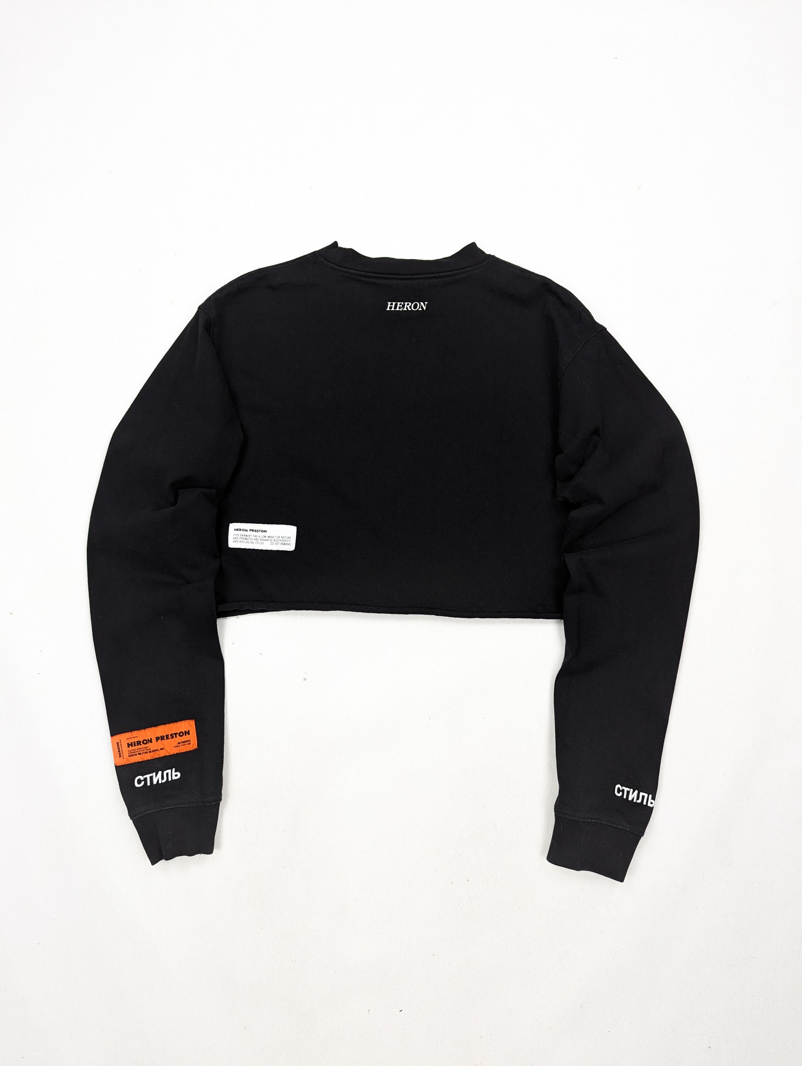 image of Heron Preston Black Sweatshirt S, Women's (Size Small)