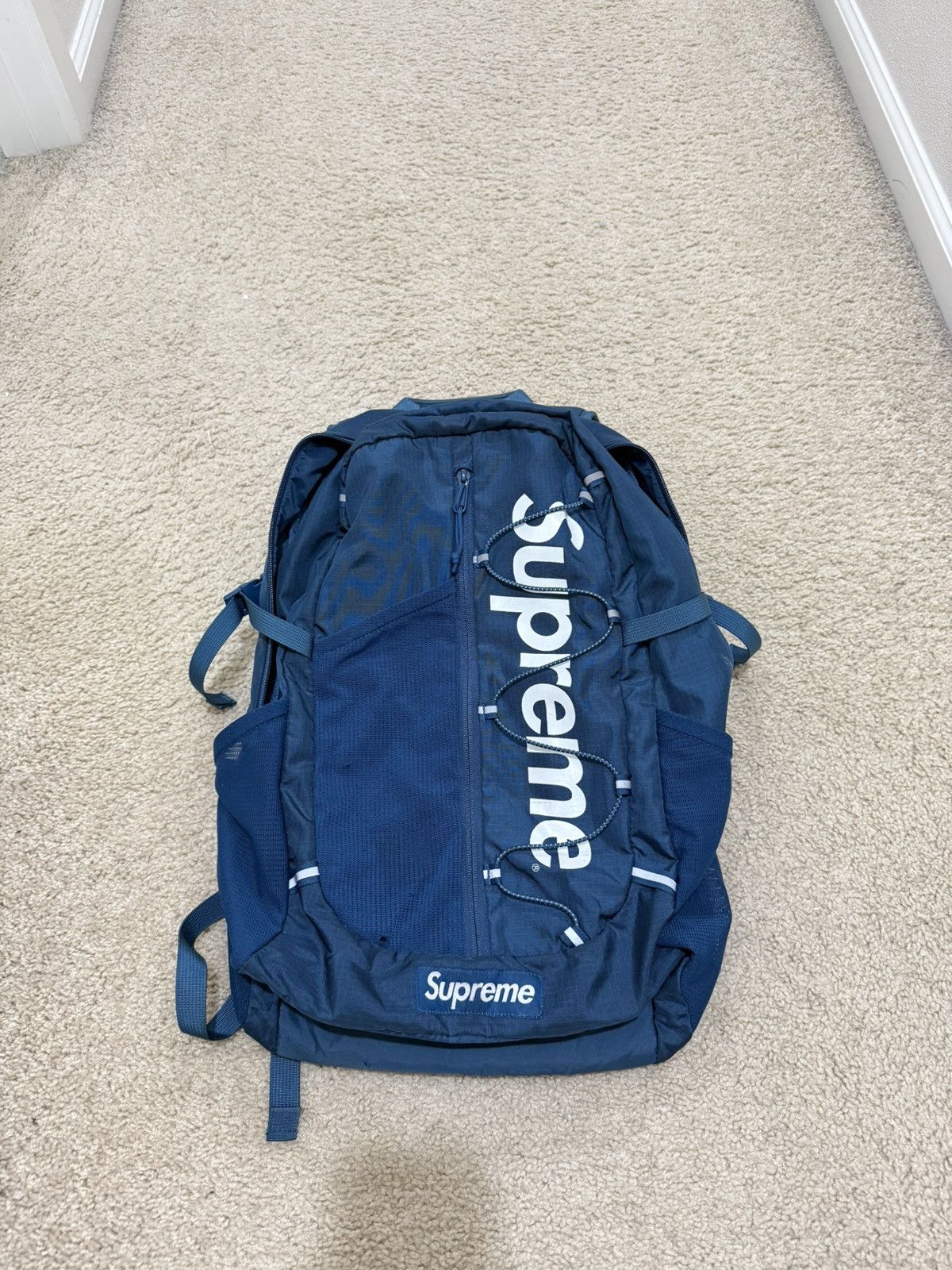 Supreme Supreme Backpack Blue Chocolate Chip Camo SS20 | Grailed